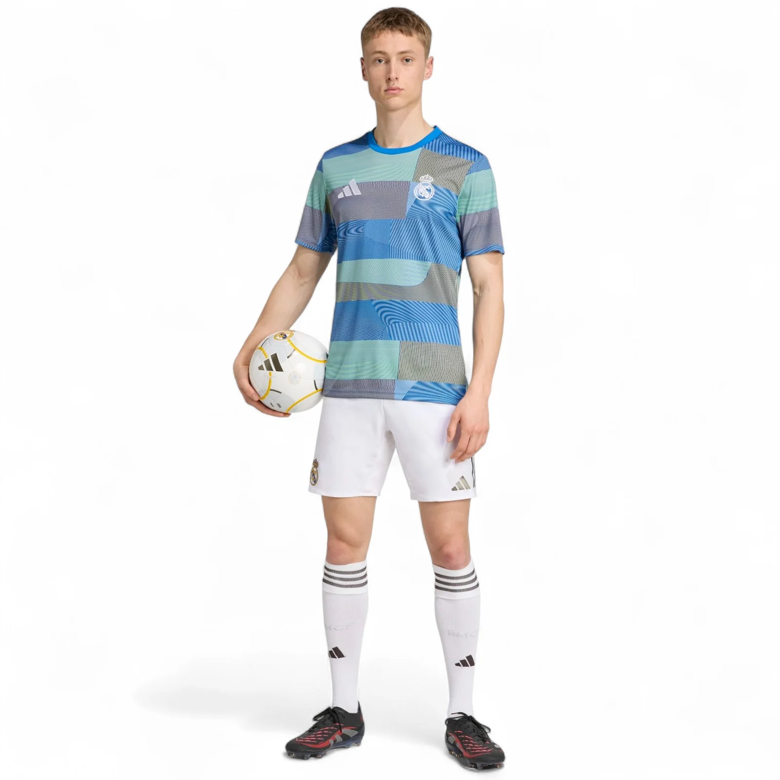 adidas Real Madrid Football 2025/26 Adults Pre-Match Jersey - Image 8