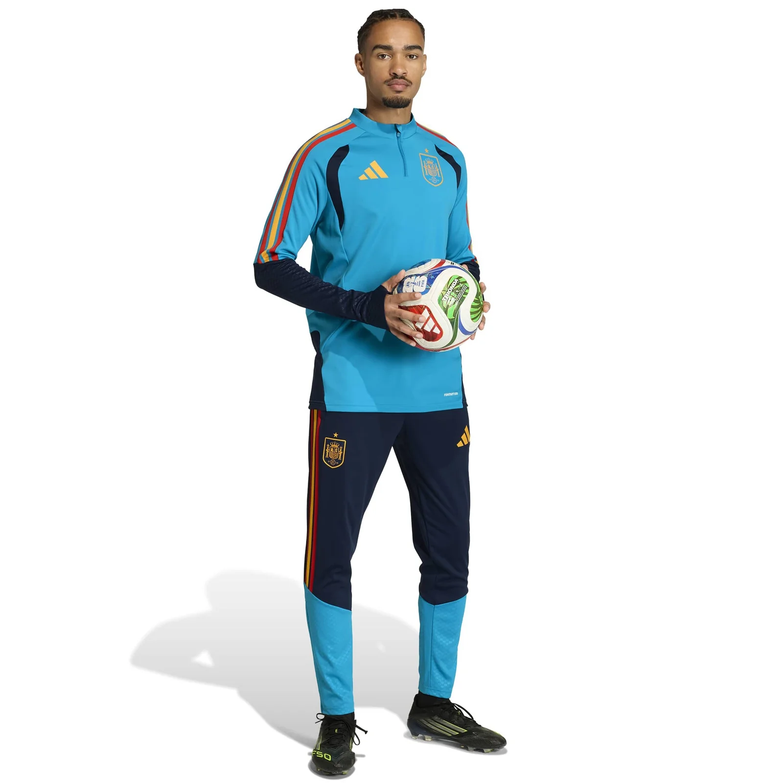 adidas Spain Football World Cup 2026 Adults Training Half-Zip Top - Image 6