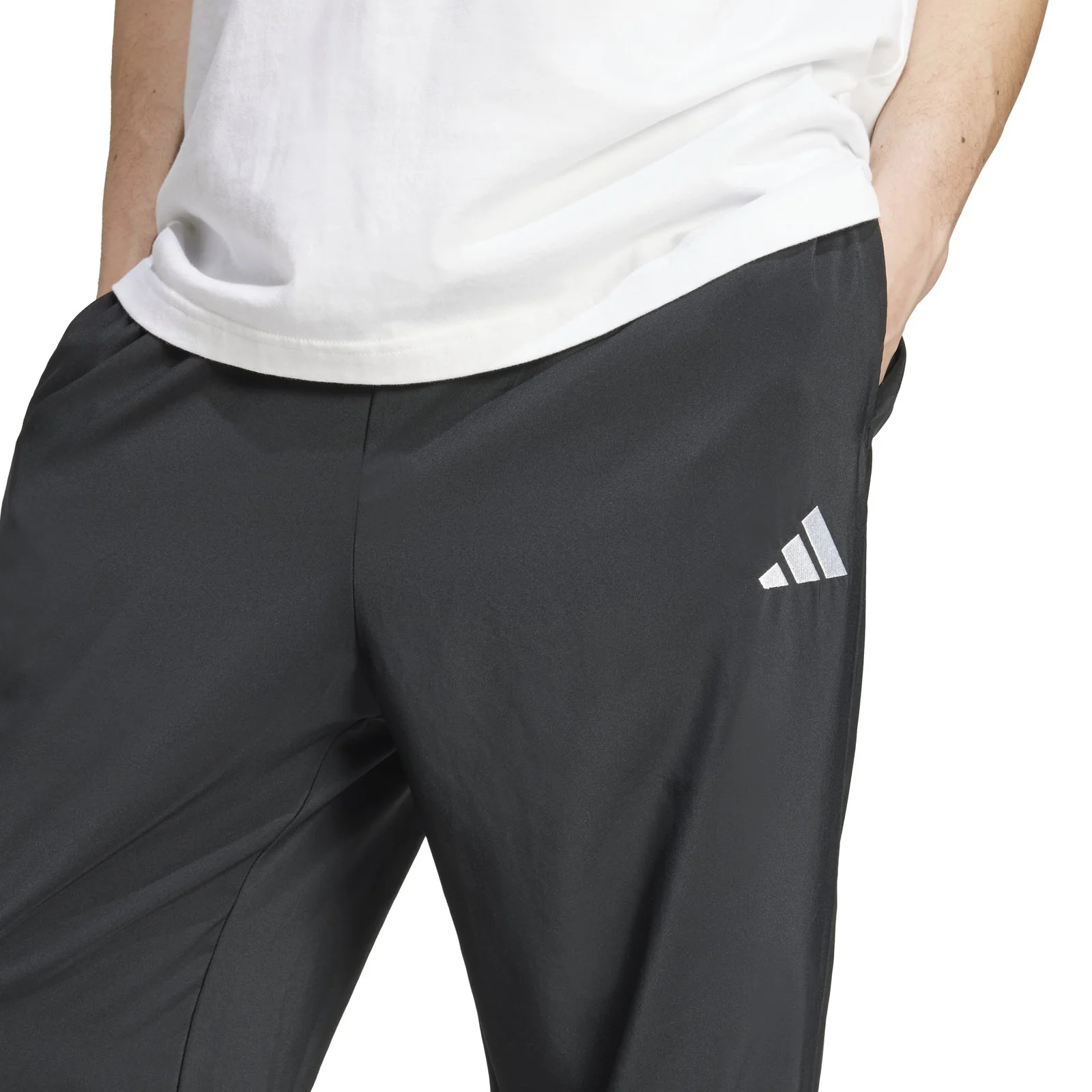 adidas Essentials Small Logo Open-Hem Stanford Tracksuit Bottoms - Image 3