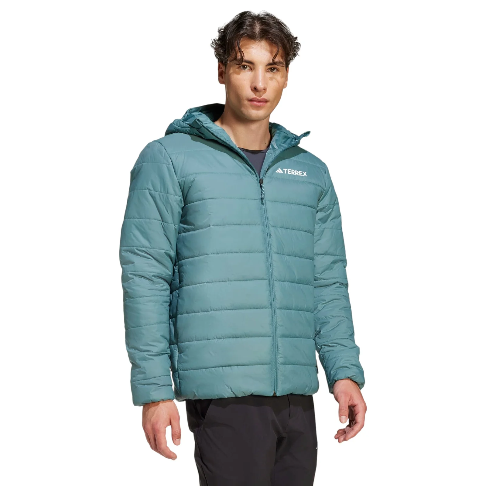 adidas Terrex CLIMAWARM Mens Insulated Hooded Jacket - Image 3