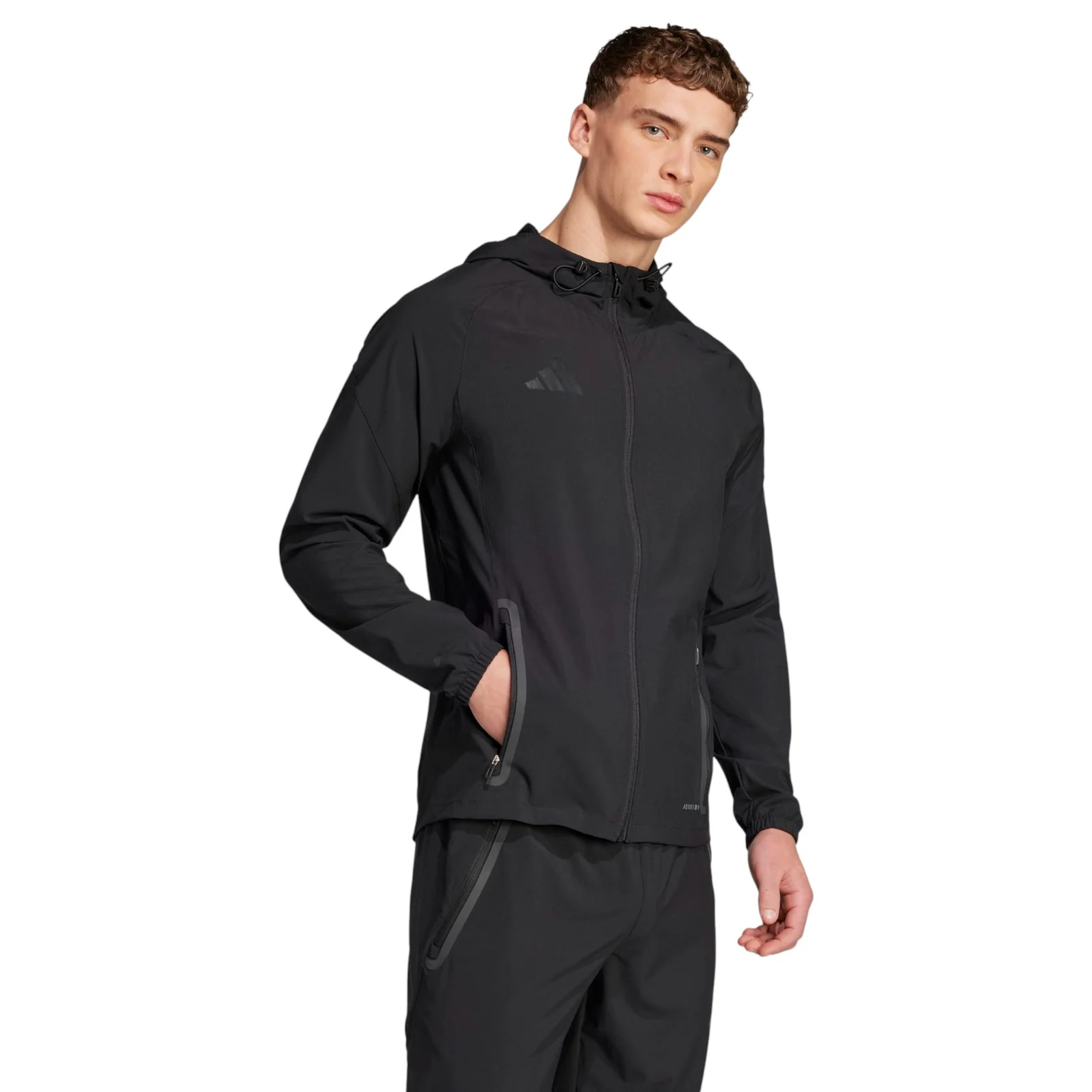 adidas Tiro Football 2025 Mens Full-Zip Tech Travel Jacket - Image 3