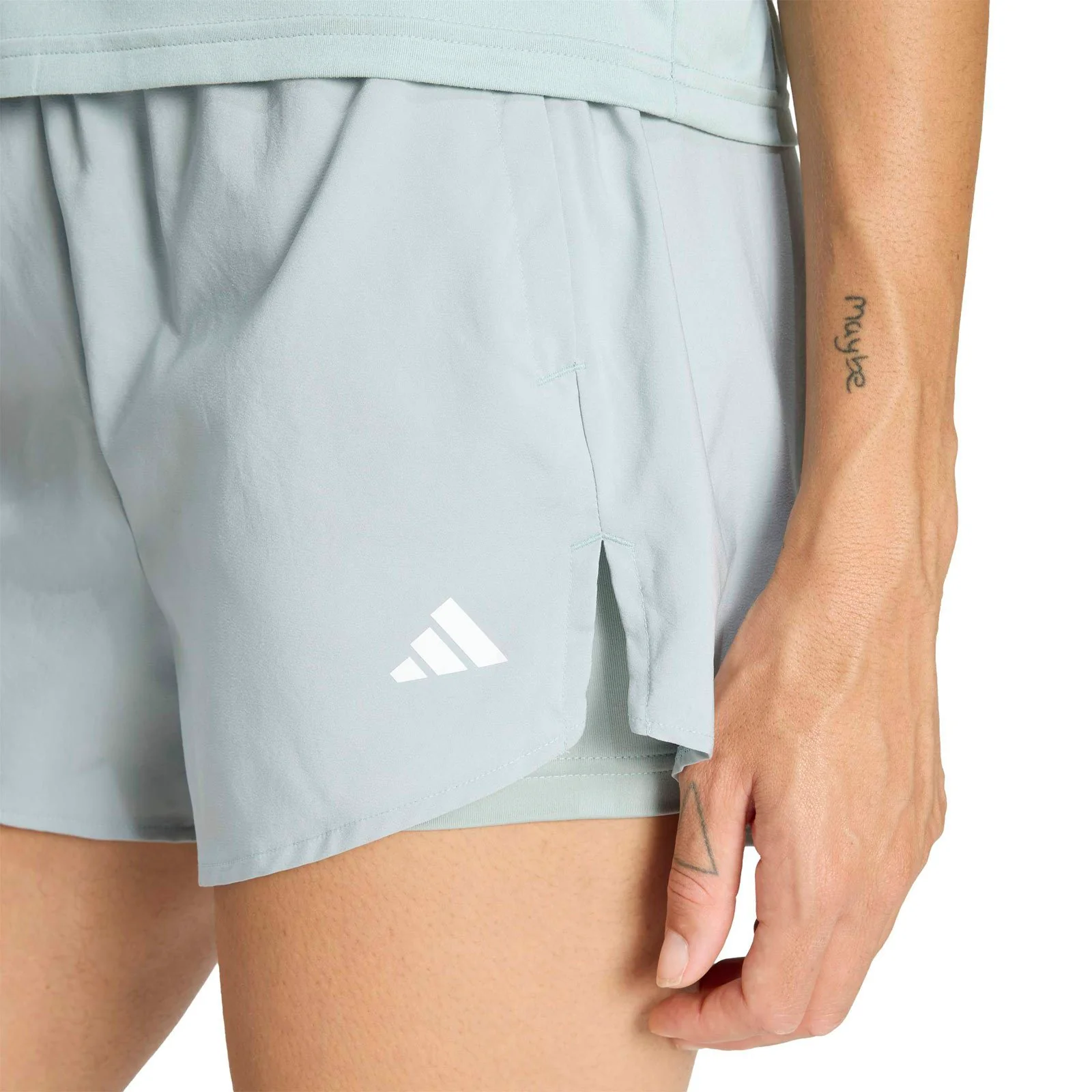 adidas Workout Essentials 2in1 Womens Regular-Fit Shorts - Image 3