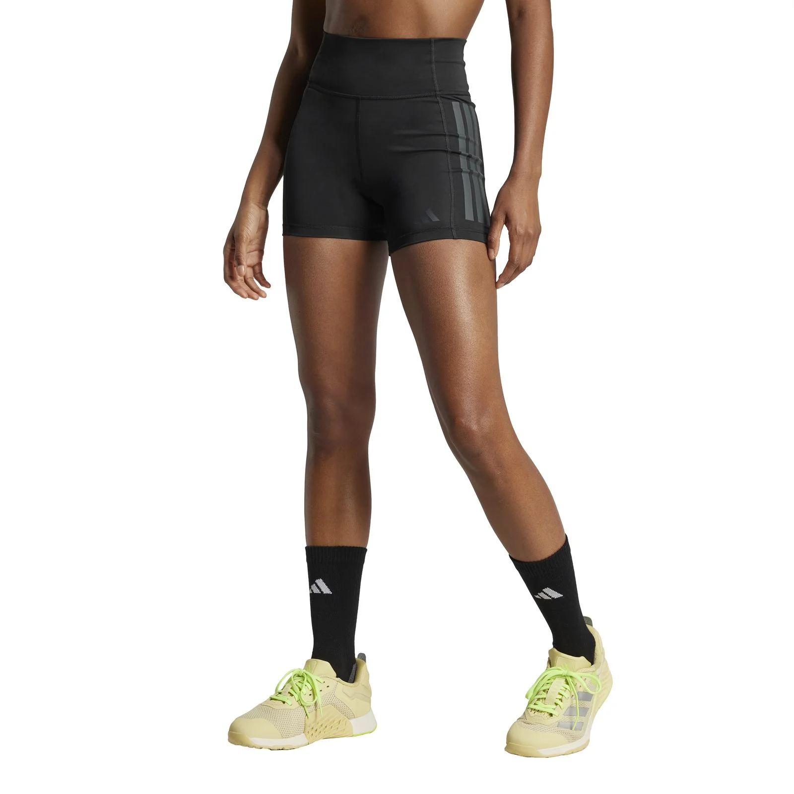 adidas Optimé 3-Stripes 1/4 Short Leggings