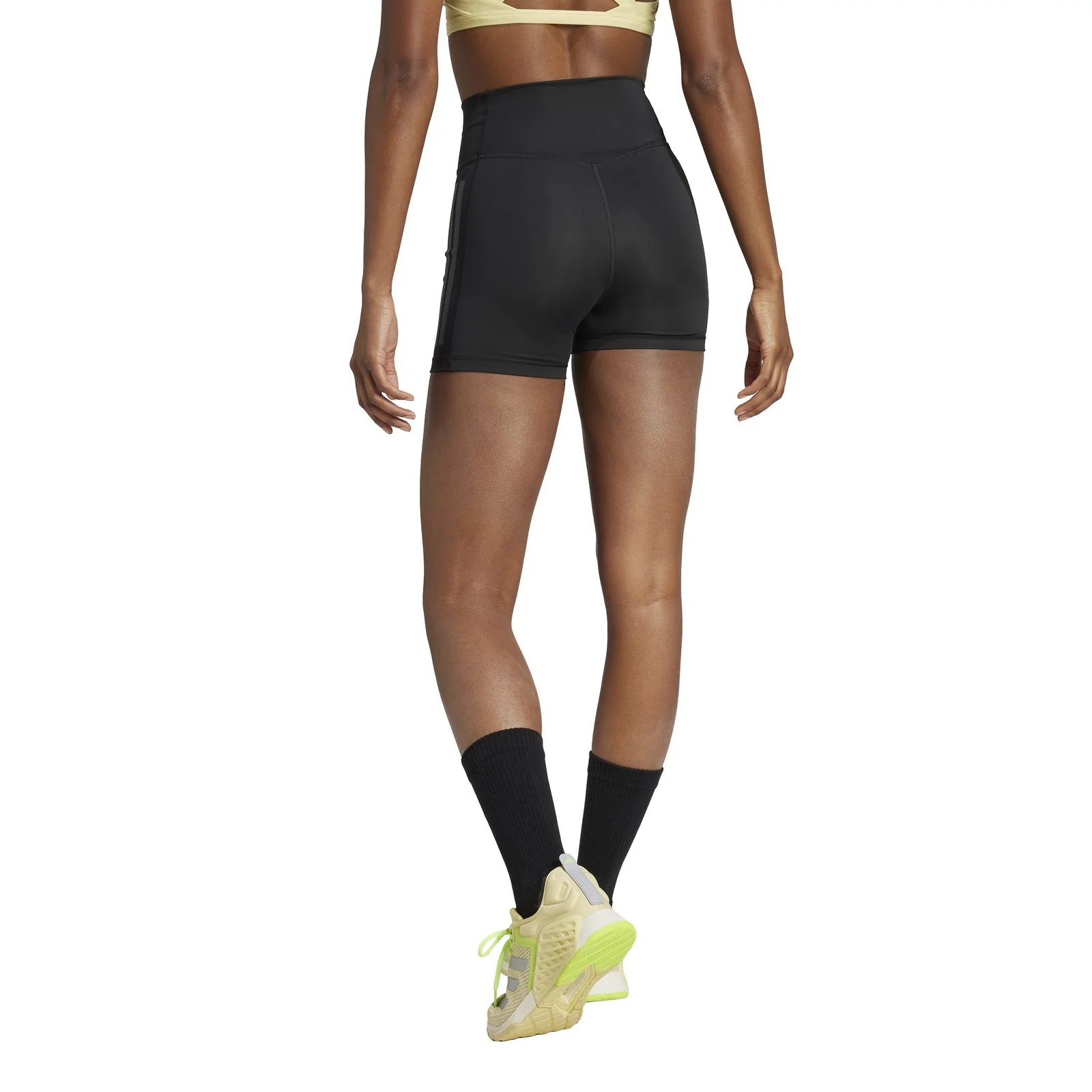 adidas Optimé 3-Stripes 1/4 Short Leggings - Image 2