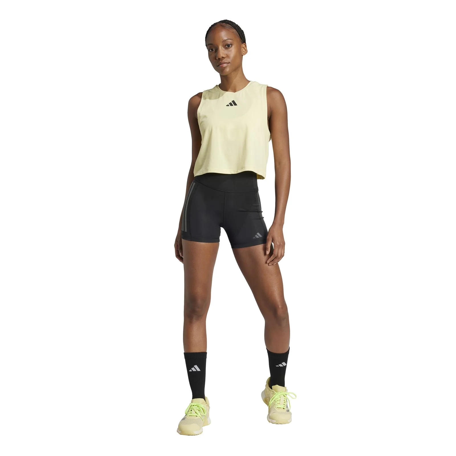 adidas Optimé 3-Stripes 1/4 Short Leggings - Image 7