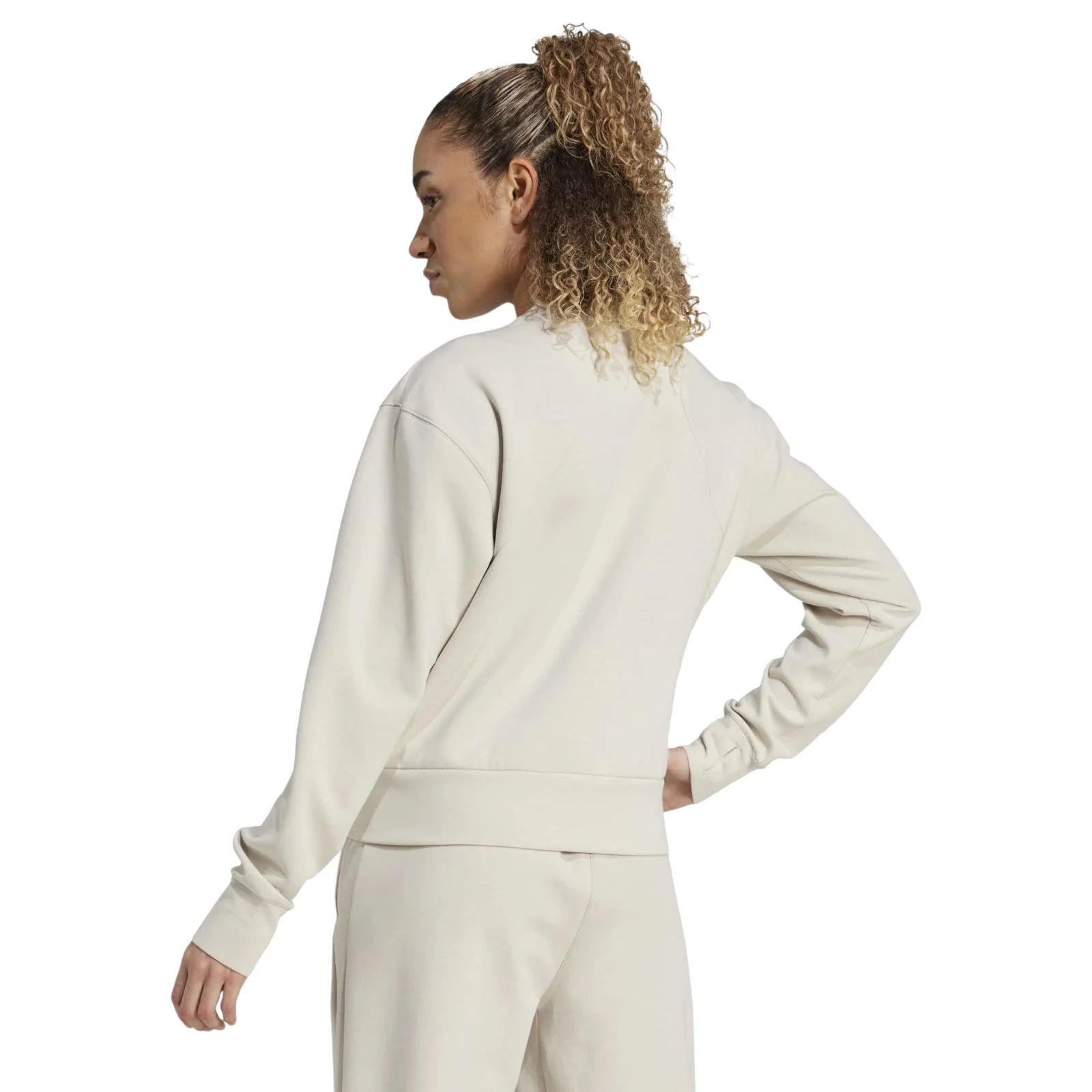 adidas Designed-for-Training Warm-Up Womens Crewneck Sweatshirt - Image 2