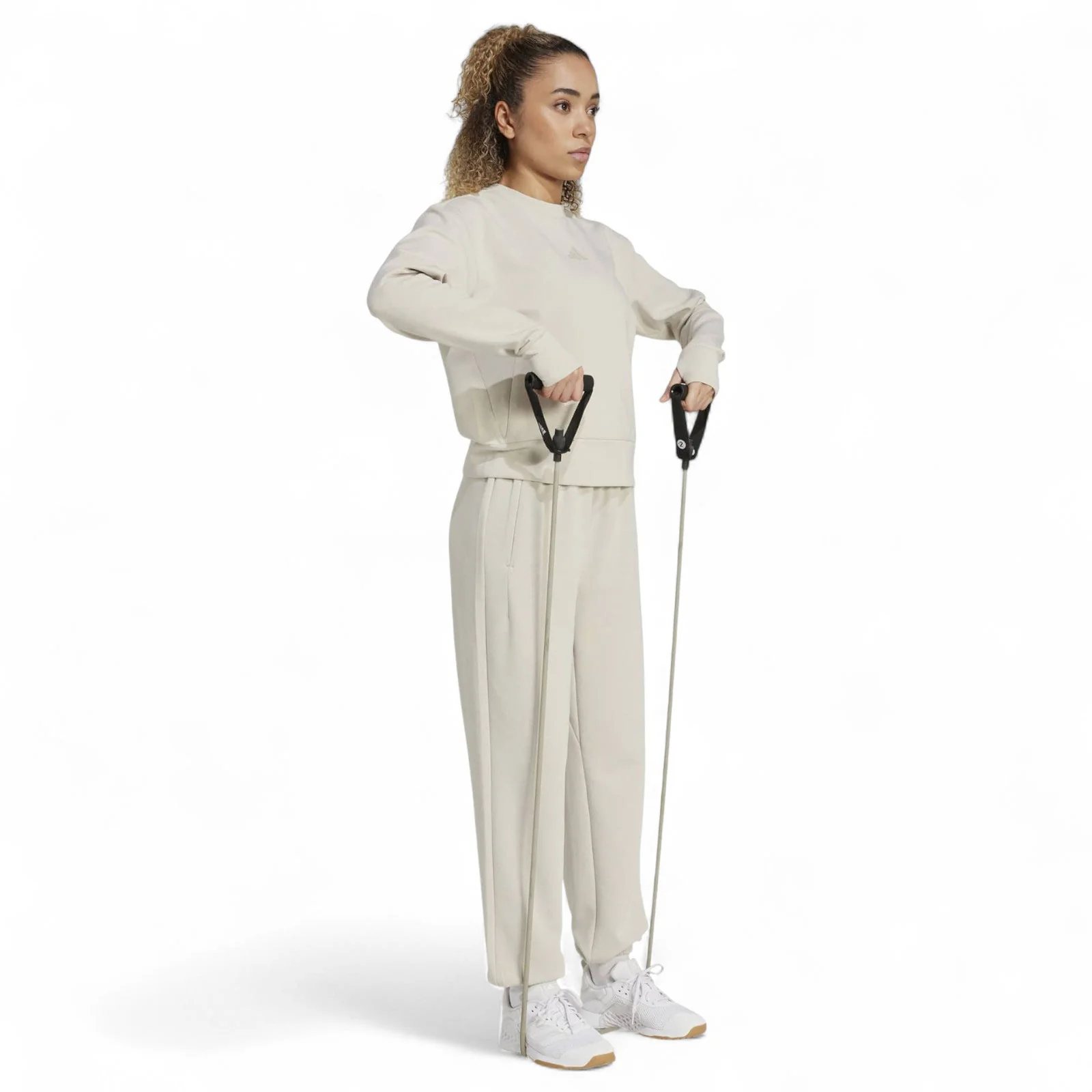 adidas Designed-for-Training Warm-Up Womens Crewneck Sweatshirt - Image 5