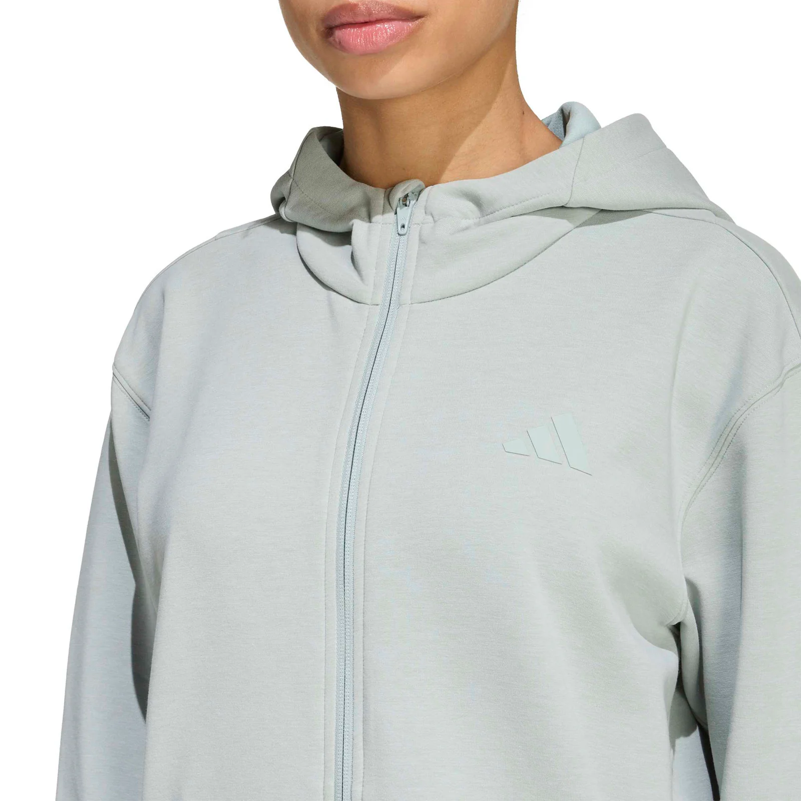 adidas Designed 4 Training Womens Full-Zip Hooded Sweatshirt - Image 3