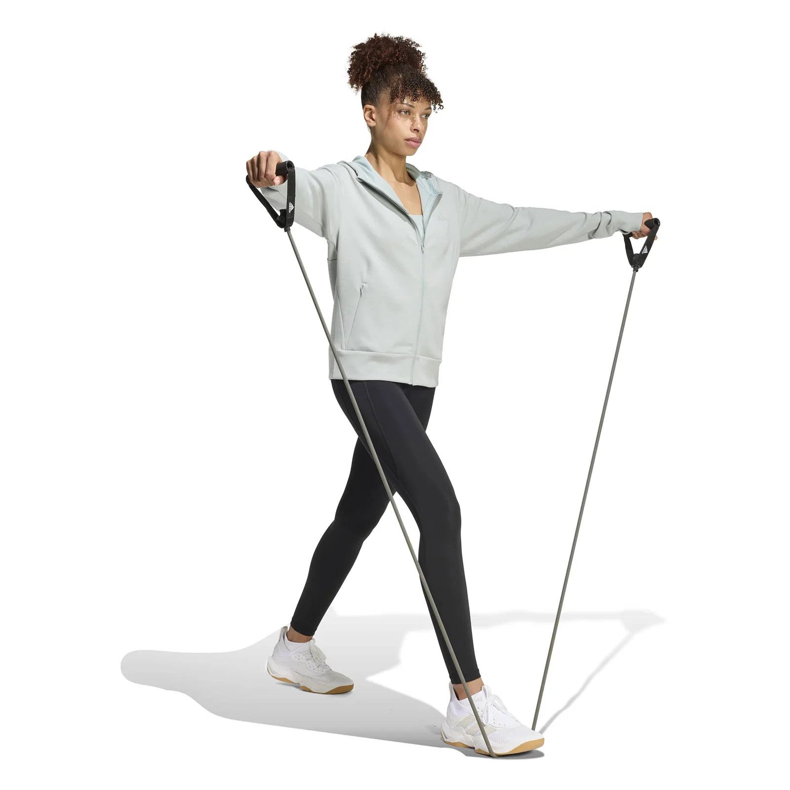 adidas Designed 4 Training Womens Full-Zip Hooded Sweatshirt - Image 5