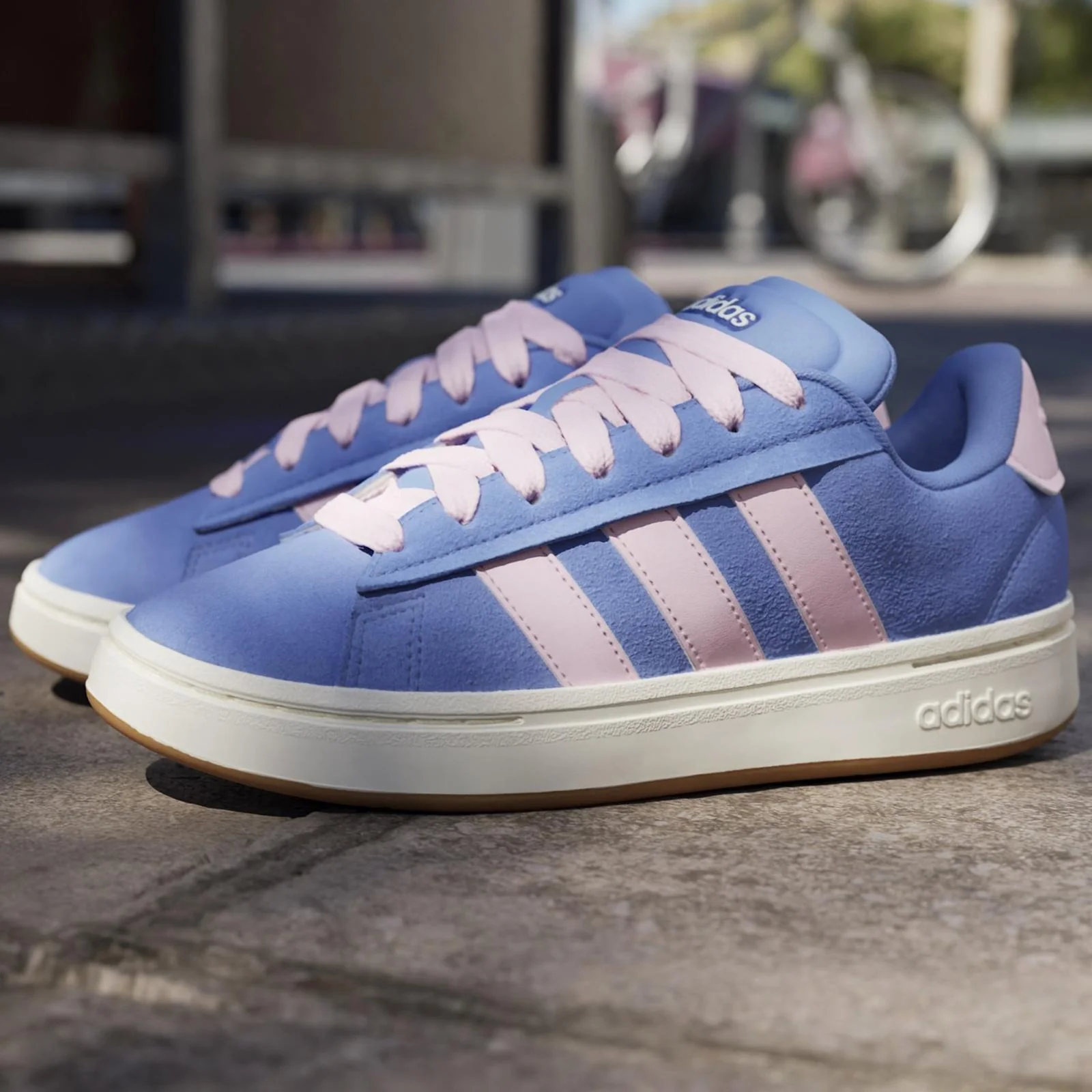 adidas Womens GRAND COURT ALPHA 00s Blue - Image 13