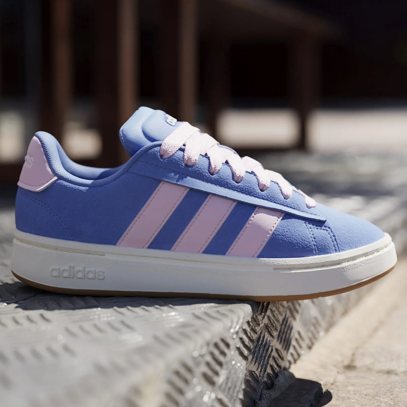 adidas Womens GRAND COURT ALPHA 00s Blue - Image 9