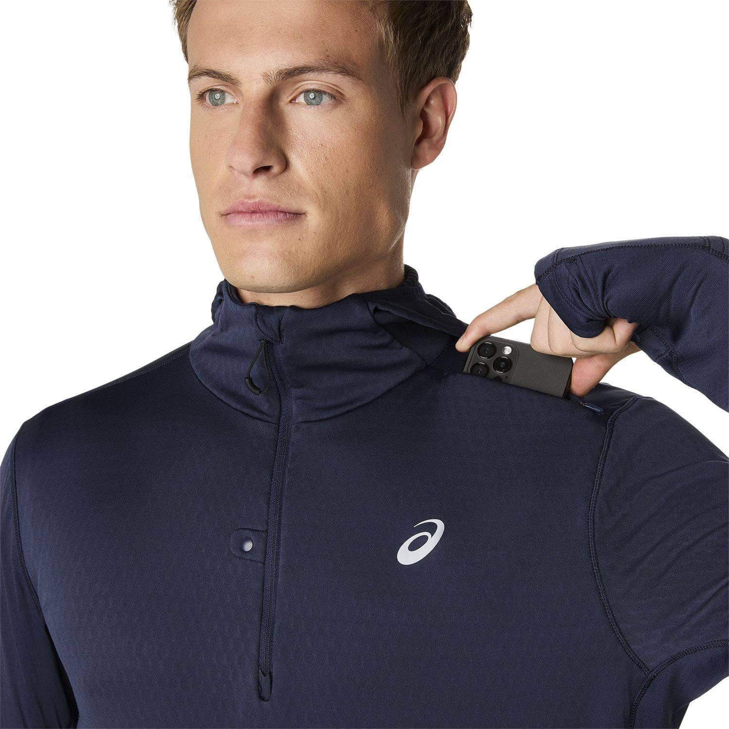 Asics Road Winter Mens Long Sleeve Hoodie - Image 5