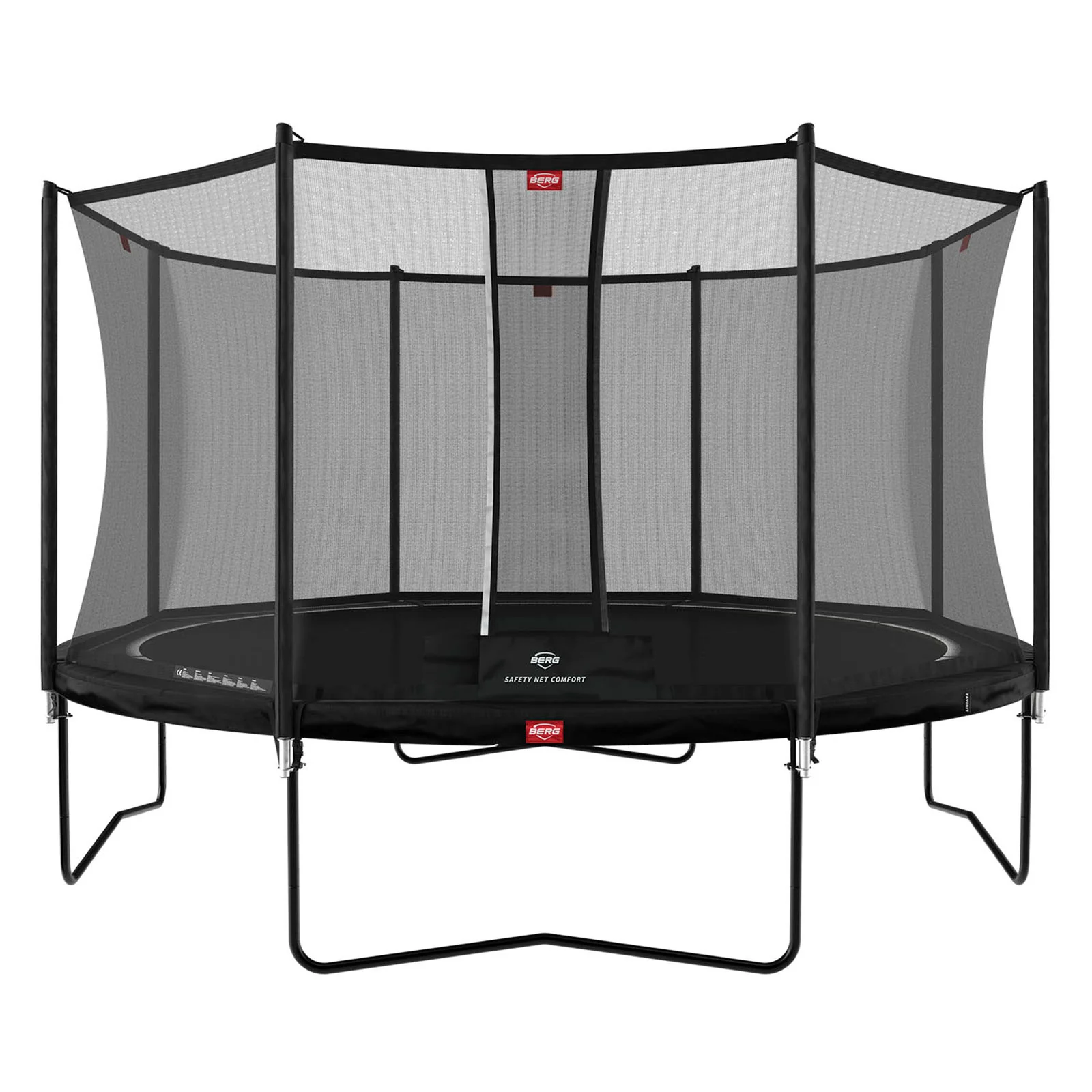 BERG Favorit Regular 380 Trampoline Black + Safety Net Comfort