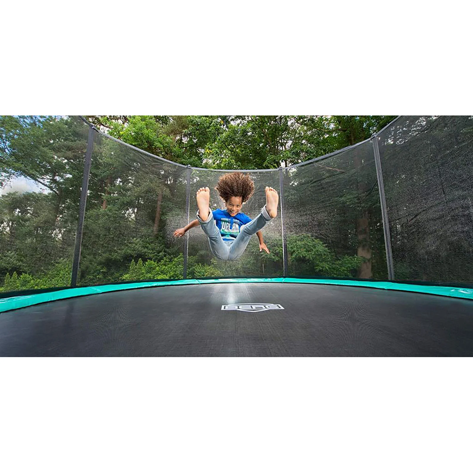 BERG Favorit Regular 380 Trampoline Green + Safety Net Comfort - Image 4