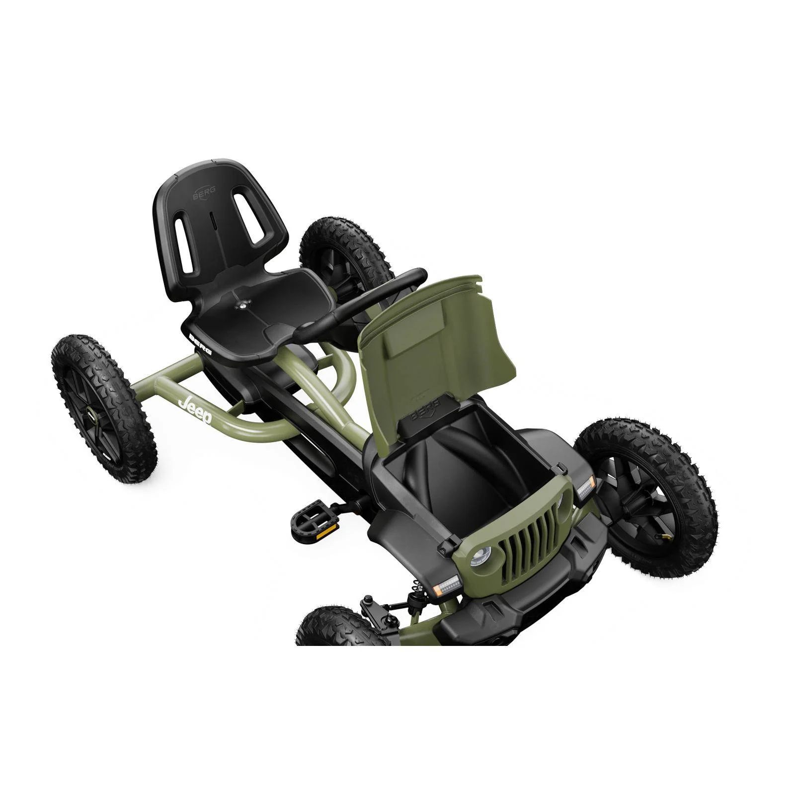 BERG Jeep® Buddy Wrangler Green Go-Kart - Image 5