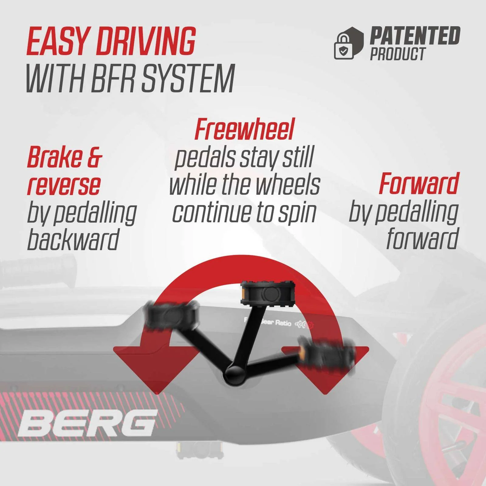 BERG Rally APX Red 3 Gears Go-Kart - Image 9