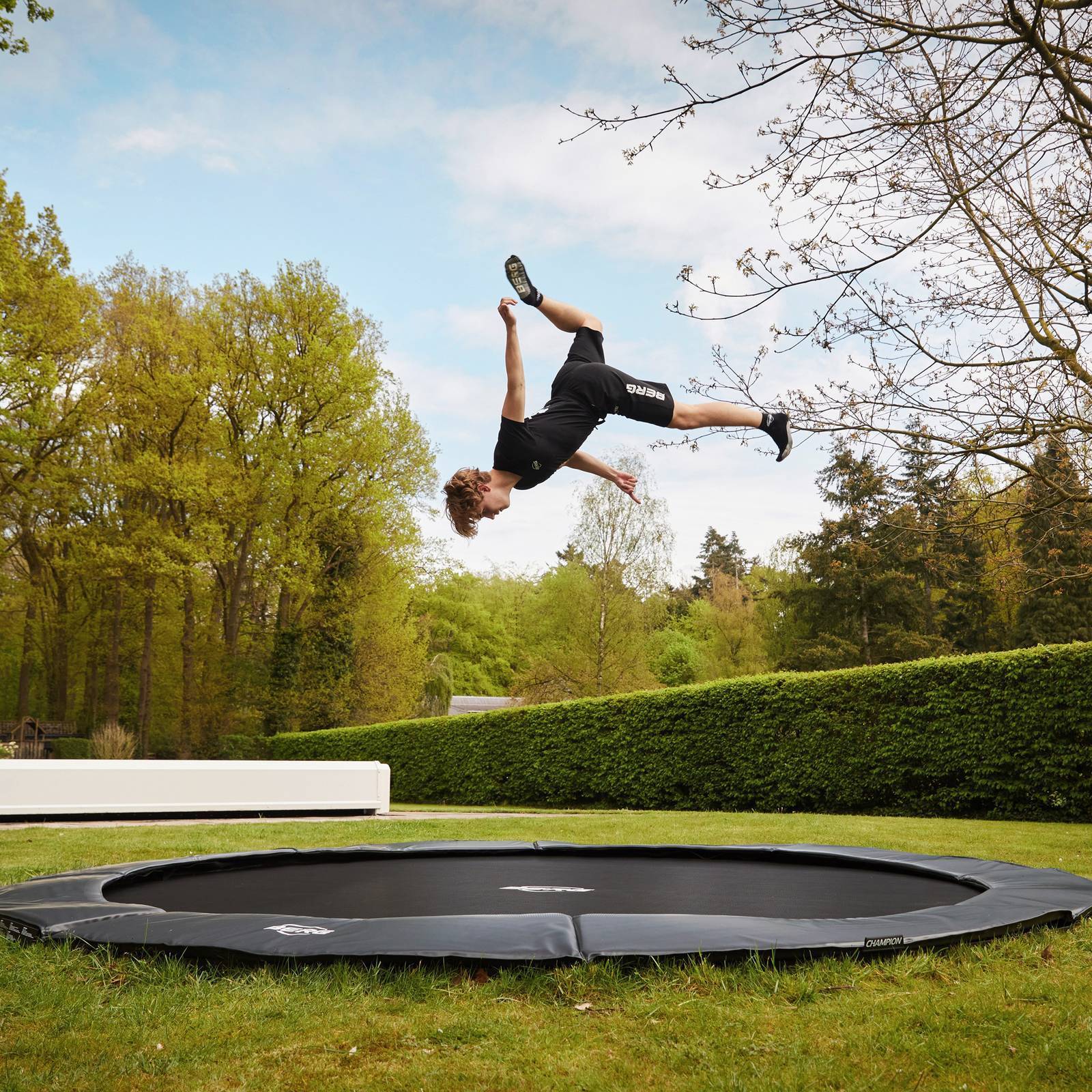 BERG SPORTS Elite FlatGround 380 Trampoline Grey - Image 4