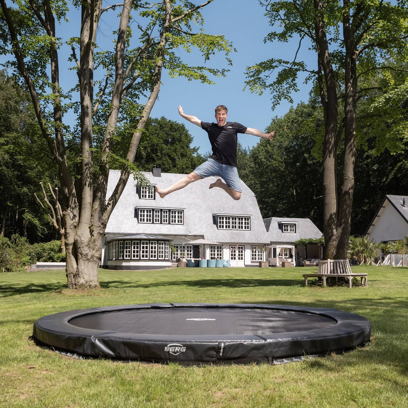 BERG SPORTS Elite InGround 330 Trampoline Grey - Image 4