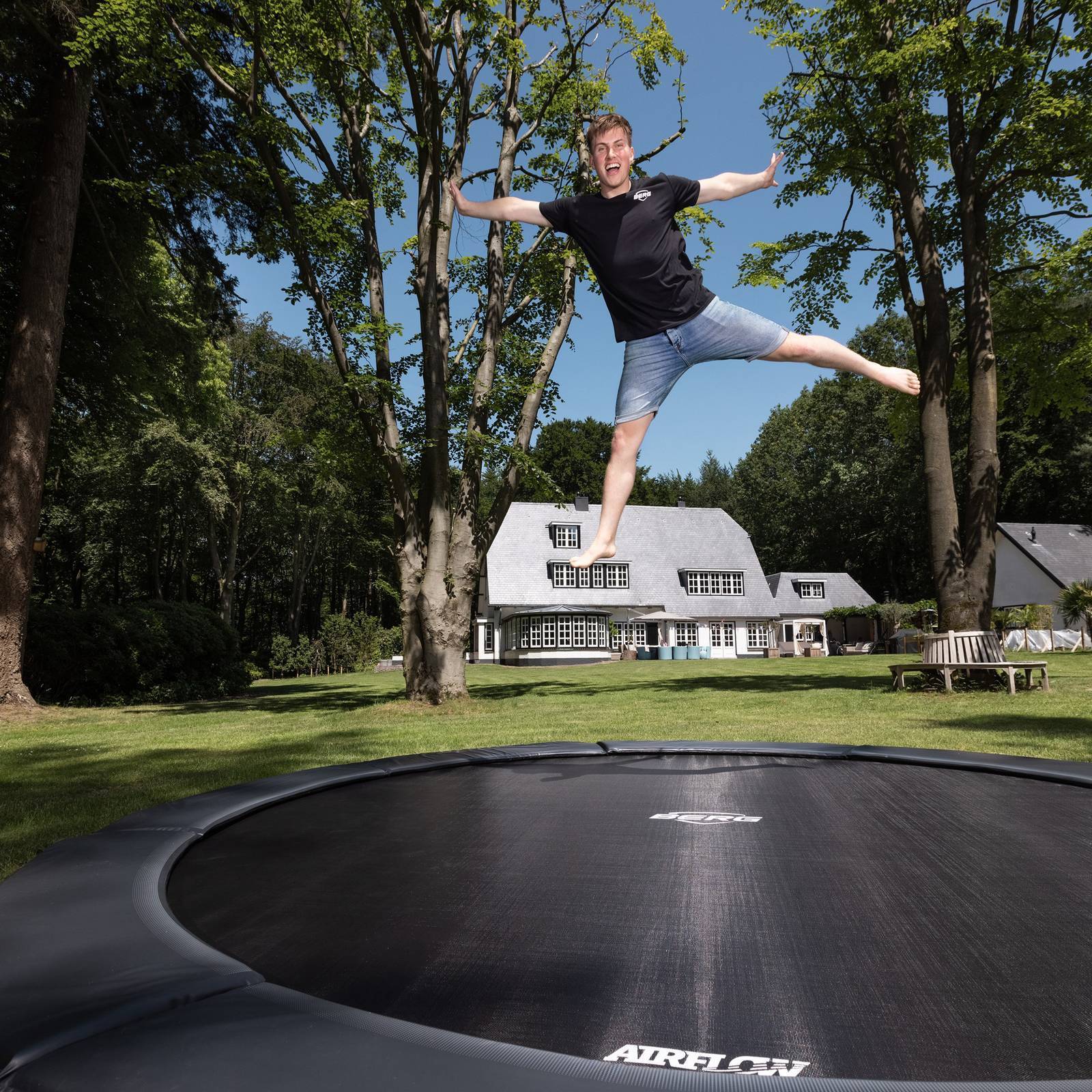 BERG SPORTS Elite InGround 430 Trampoline Grey - Image 4