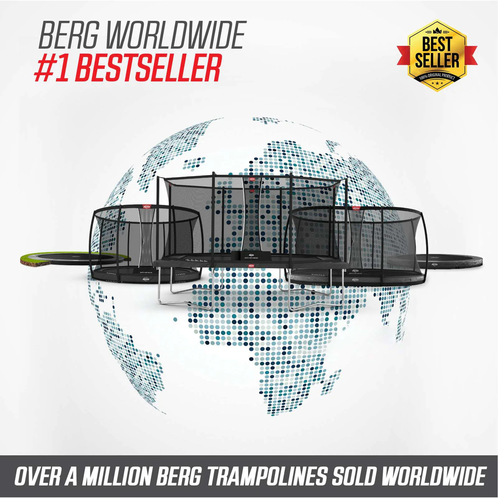 BERG SPORTS Favorit InGround 330 Trampoline Green - Image 2