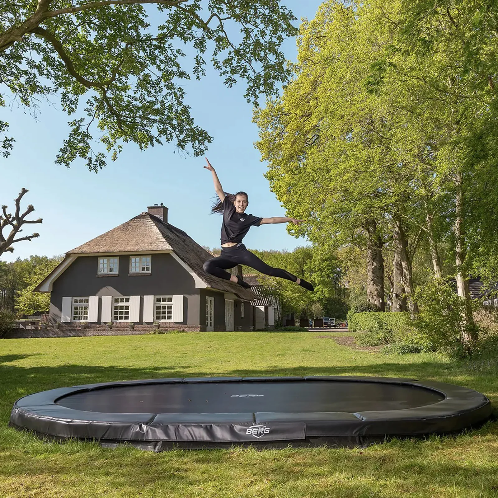 BERG SPORTS Grand Elite InGround 520 Trampoline Grey - Image 2
