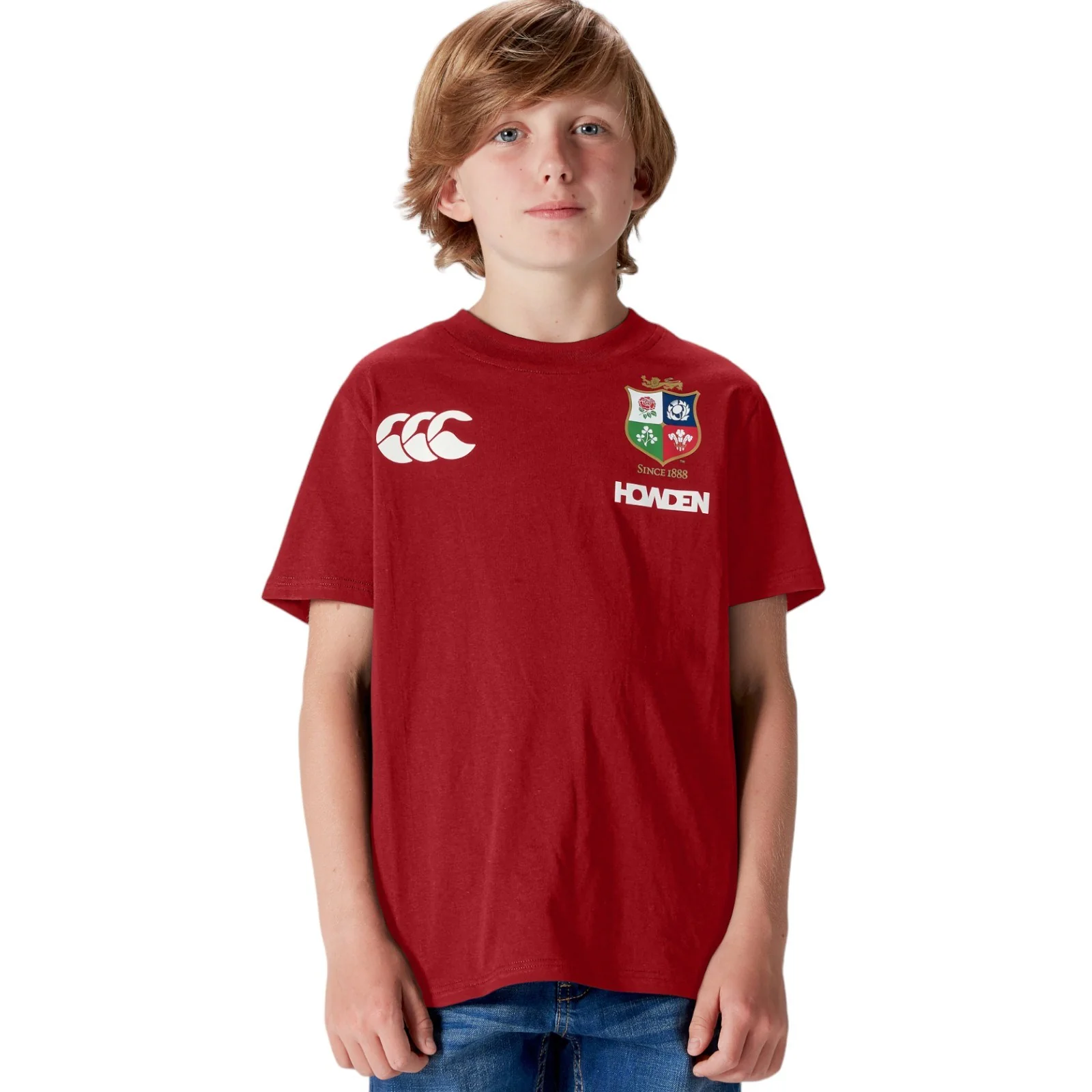 Canterbury British &amp; Irish Lions Rugby 2024/25 Kids Short Sleeved Jersey T-Shirt
