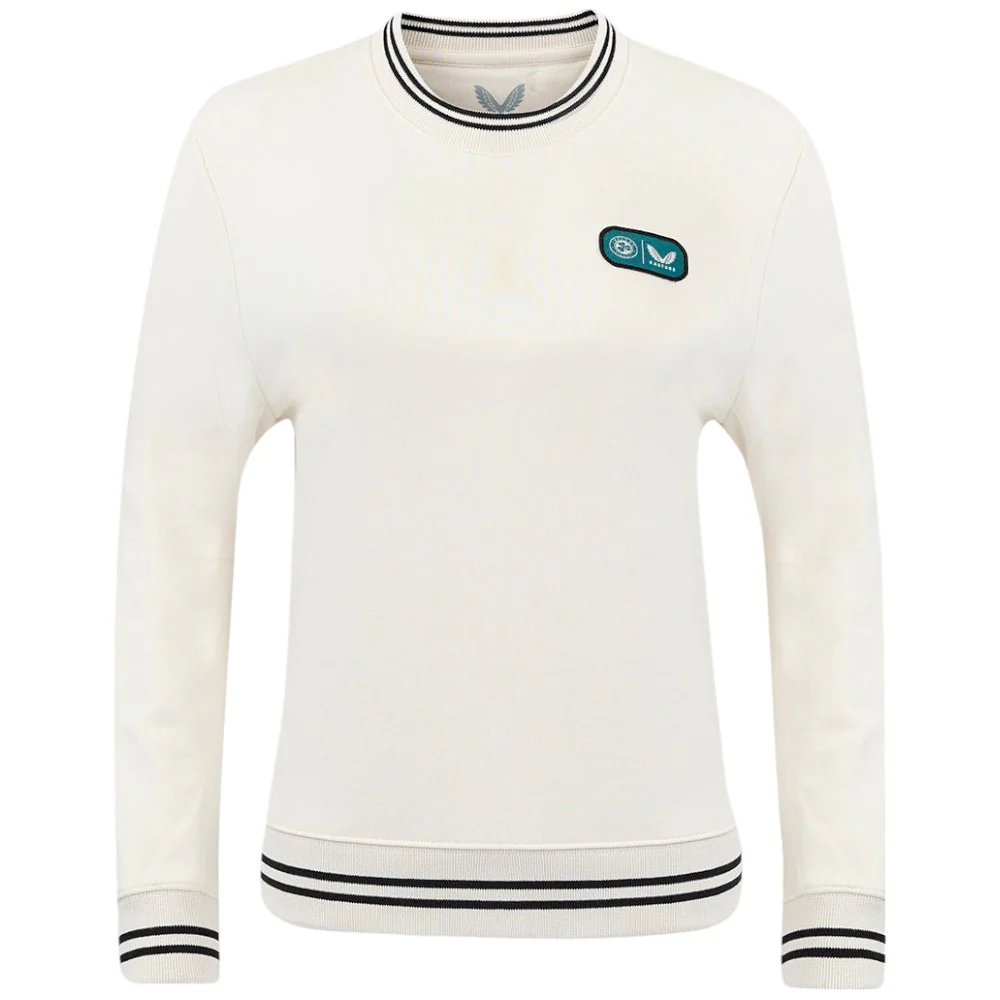 Castore FAI Ireland Football 2024/25 Womens Crop Fleece Crew Top