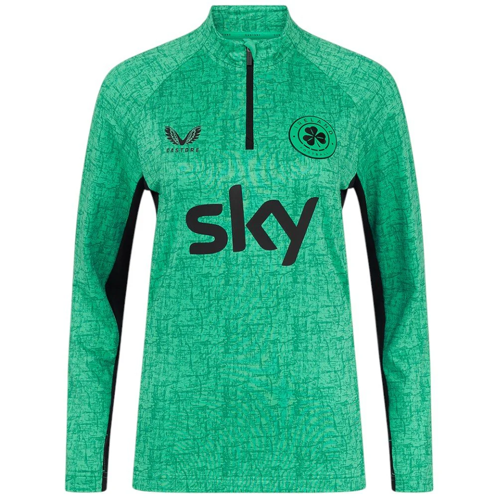 Castore FAI Ireland Football 2025/26 Womens Half-Zip Training Top