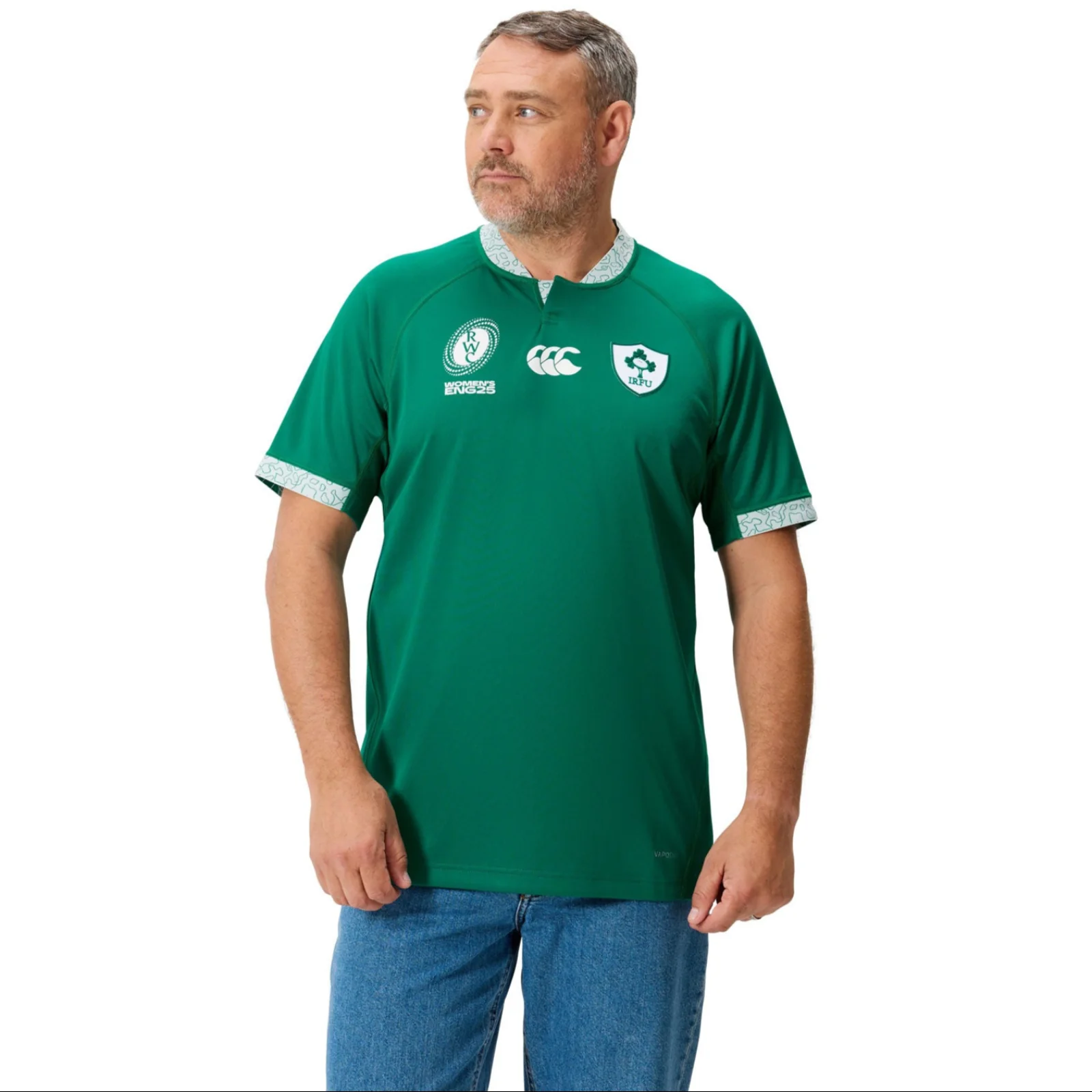 Canterbury IRFU Ireland Rugby WRWC 2025/26 Mens Home Pro Jersey - Image 3