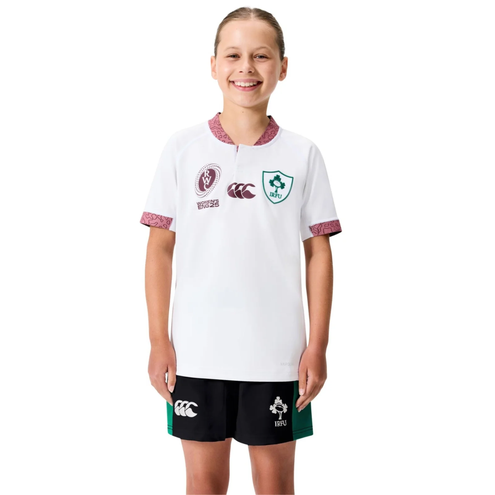 Canterbury IRFU Ireland Rugby WRWC 2025/26 Kids Alternate Pro Jersey - Image 3