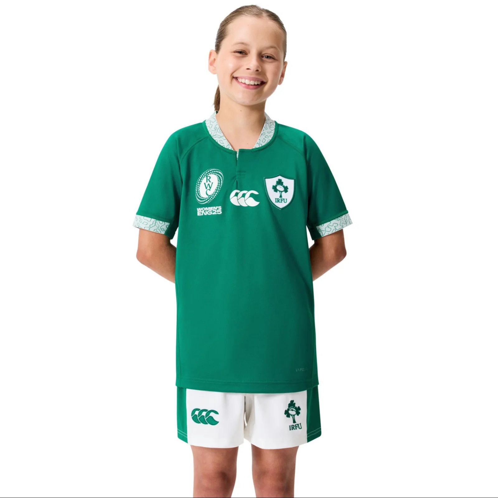 Canterbury IRFU Rugby WRWC 2025/26 Kids Home Pro Jersey - Image 3