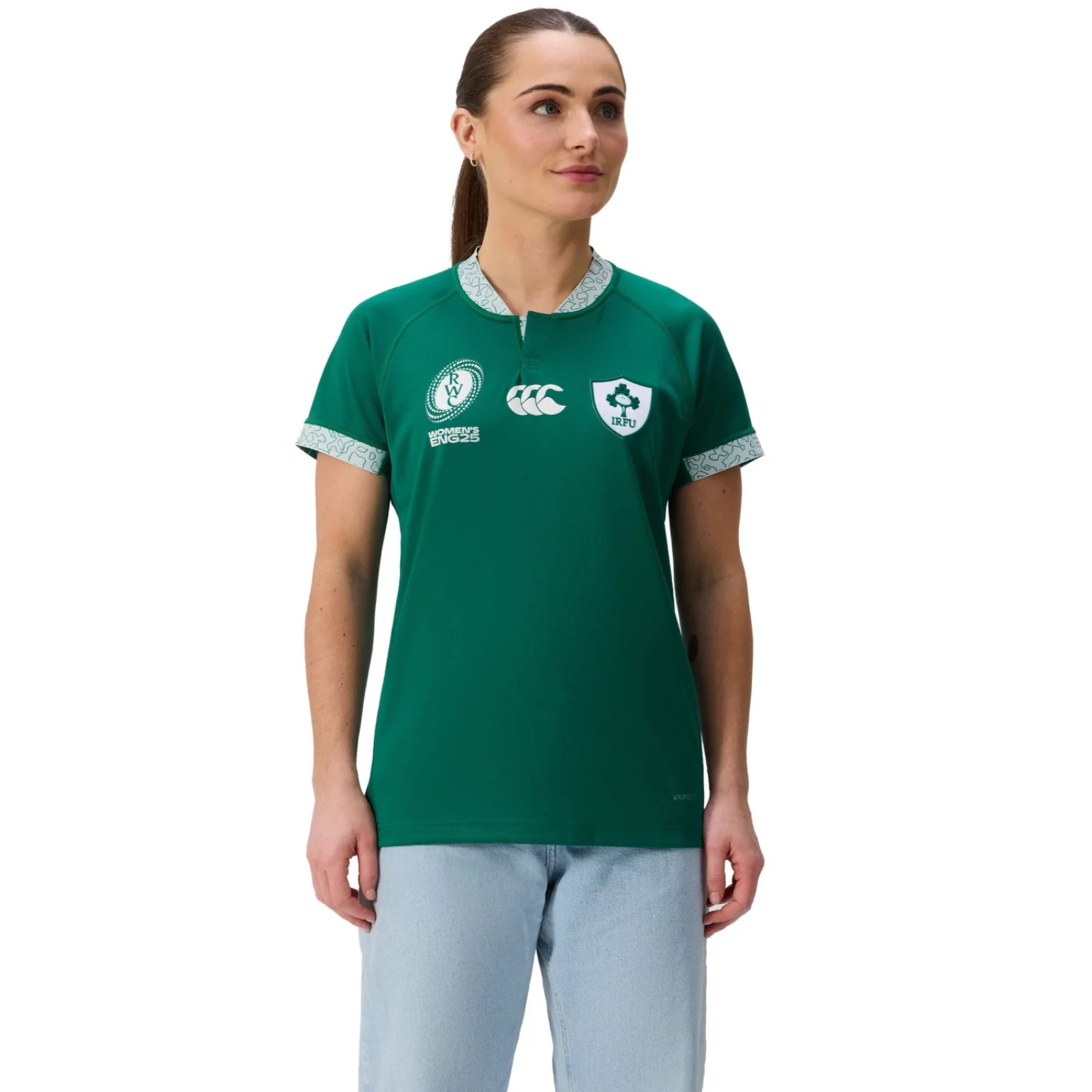 Canterbury IRFU Ireland Rugby Womens RWC 2025/26 Home Pro Jersey - Image 3