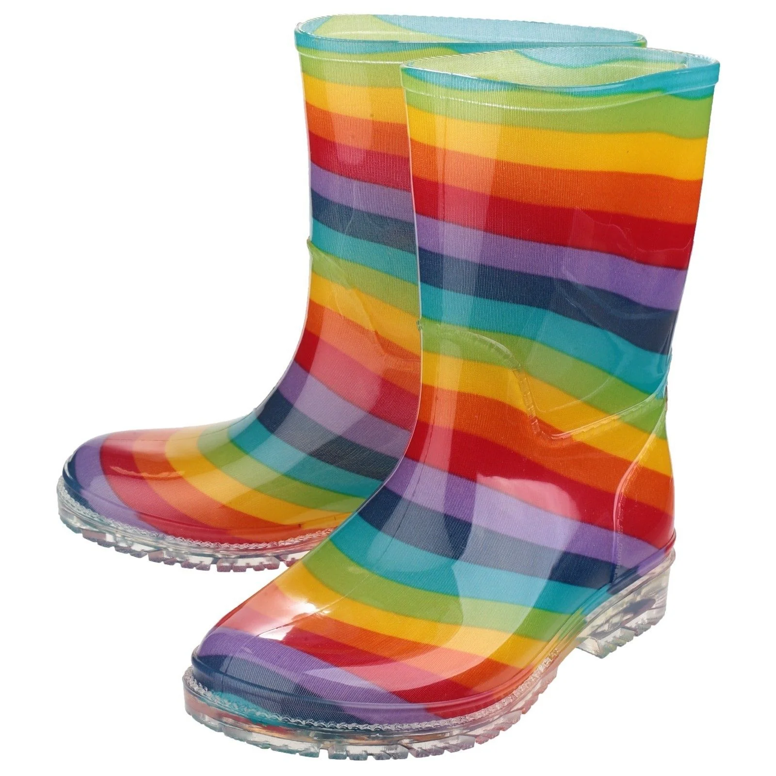 Cotswold Junior Girls Pvc Wellington Rainbow - Image 4