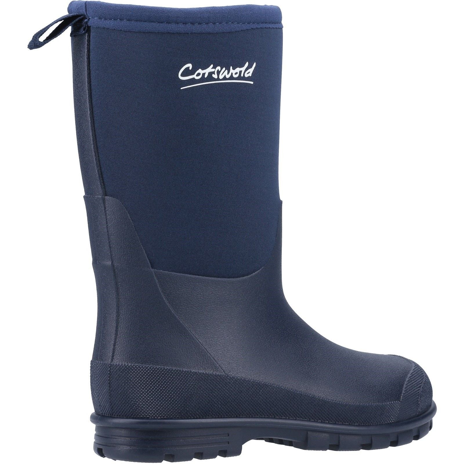 Cotswold Junior Kids Hilly Neoprene Childrens Wellington Boot Navy - Image 3