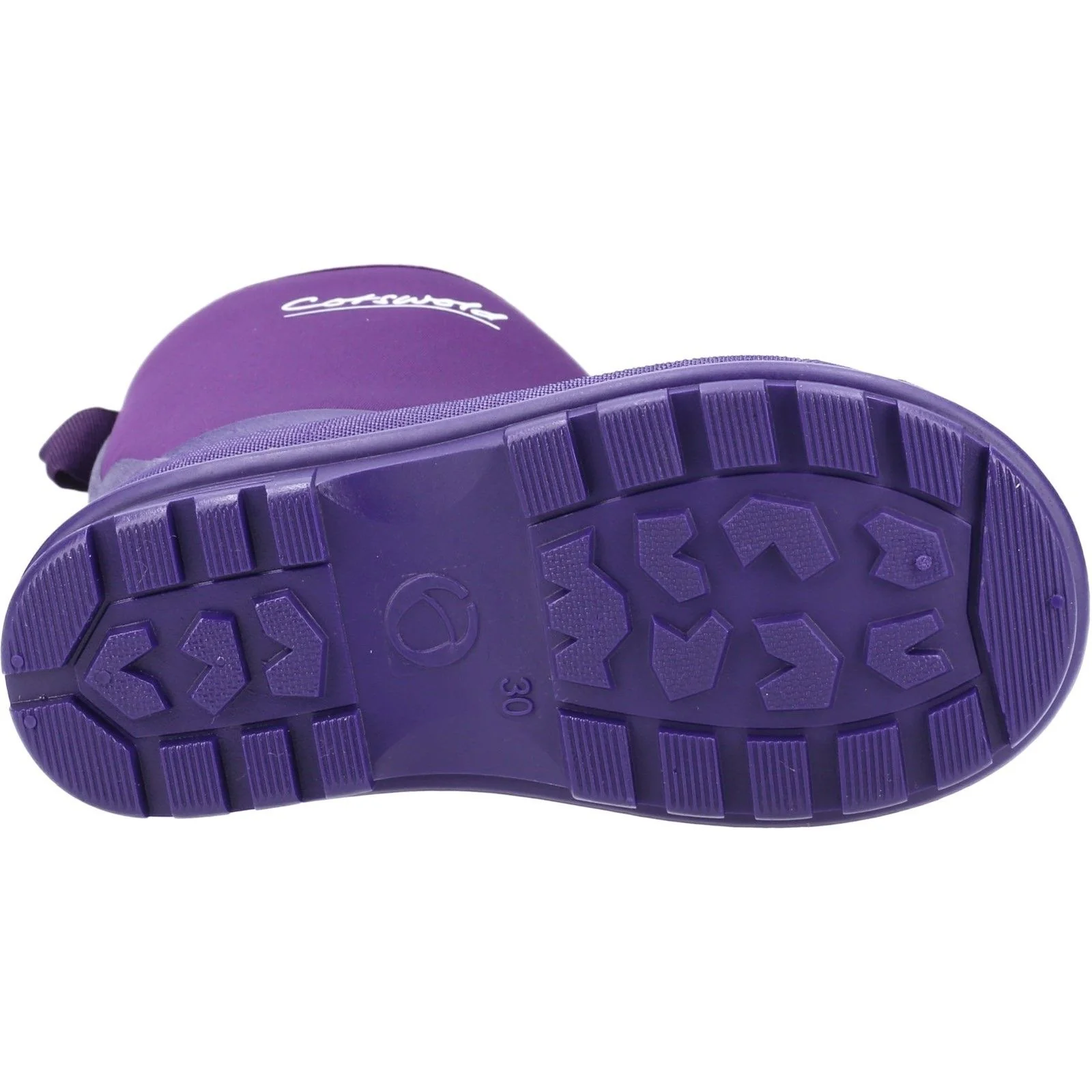 Cotswold Junior Kids Hilly Neoprene Childrens Wellington Boot Purple - Image 2