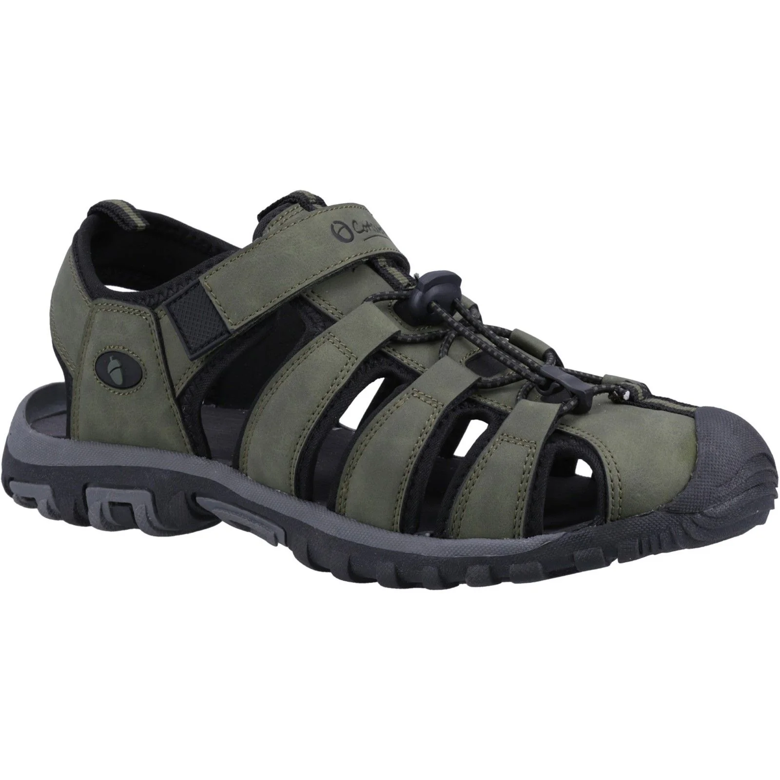 Cotswold Mens Furze Sandals Khaki - Image 4