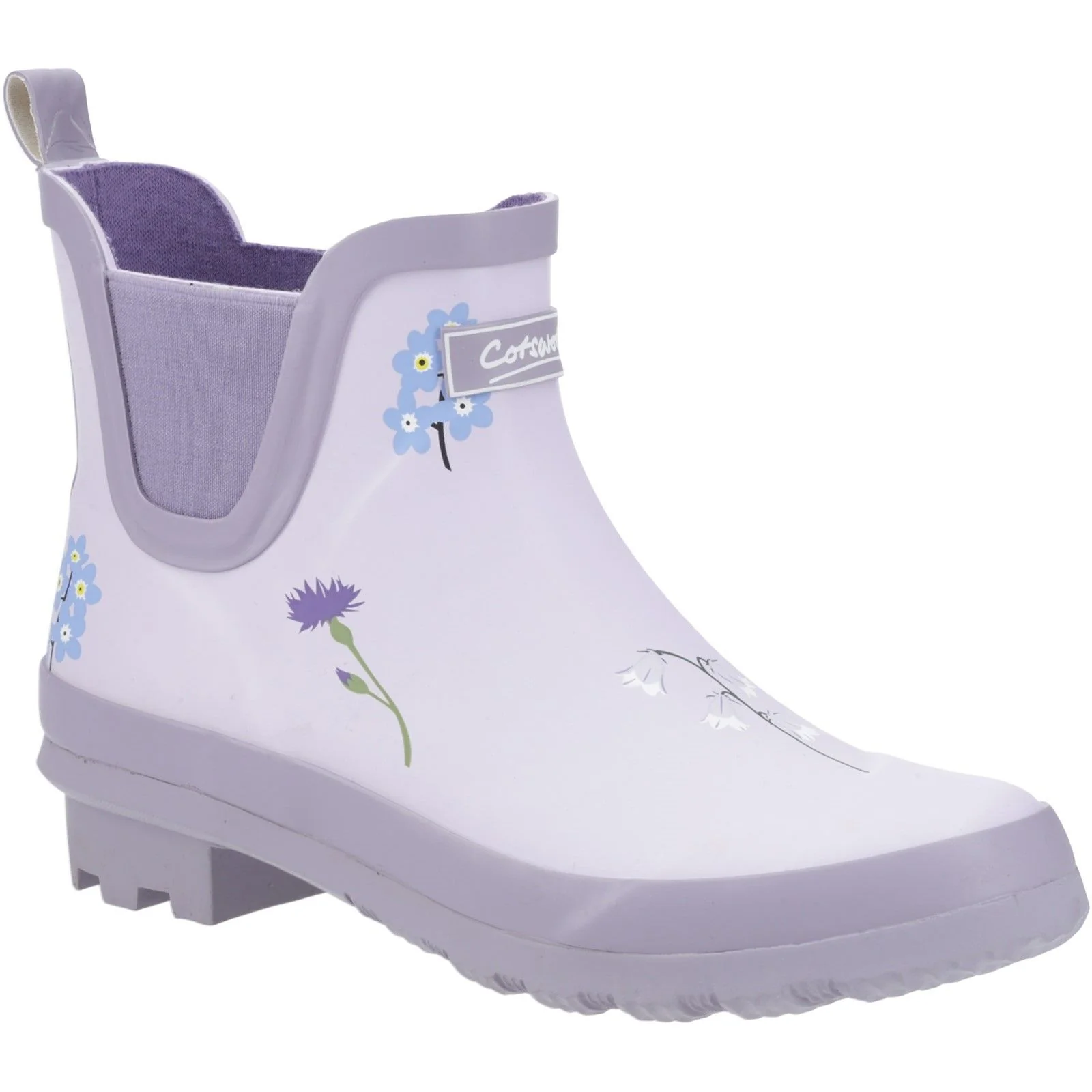 Cotswold Womens Wildflower Ankle Wellingtons Lilac - Image 5