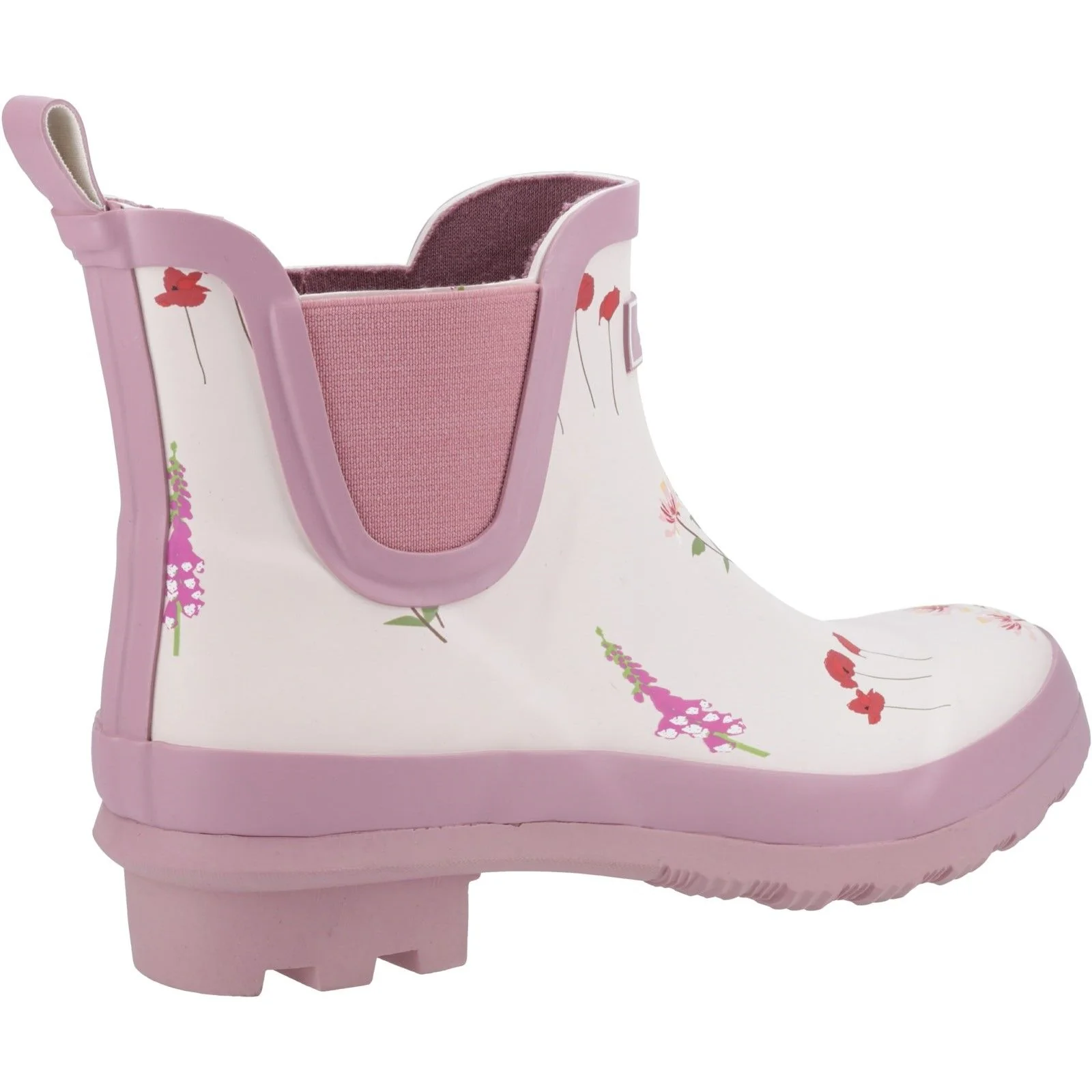 Cotswold Womens Wildflower Ankle Wellingtons Pink - Image 3
