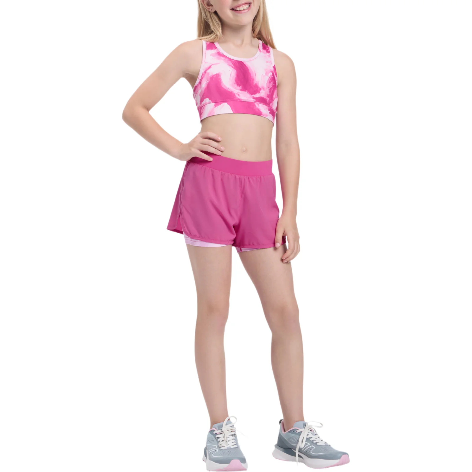 Energetics Bamas VI 2 in 1 Girls Lightweight Shorts - Image 4