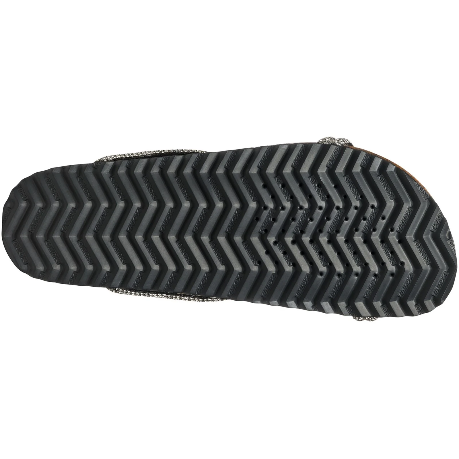 Geox Womens D BRIONIA R SANDALS Black/Silver - Image 2