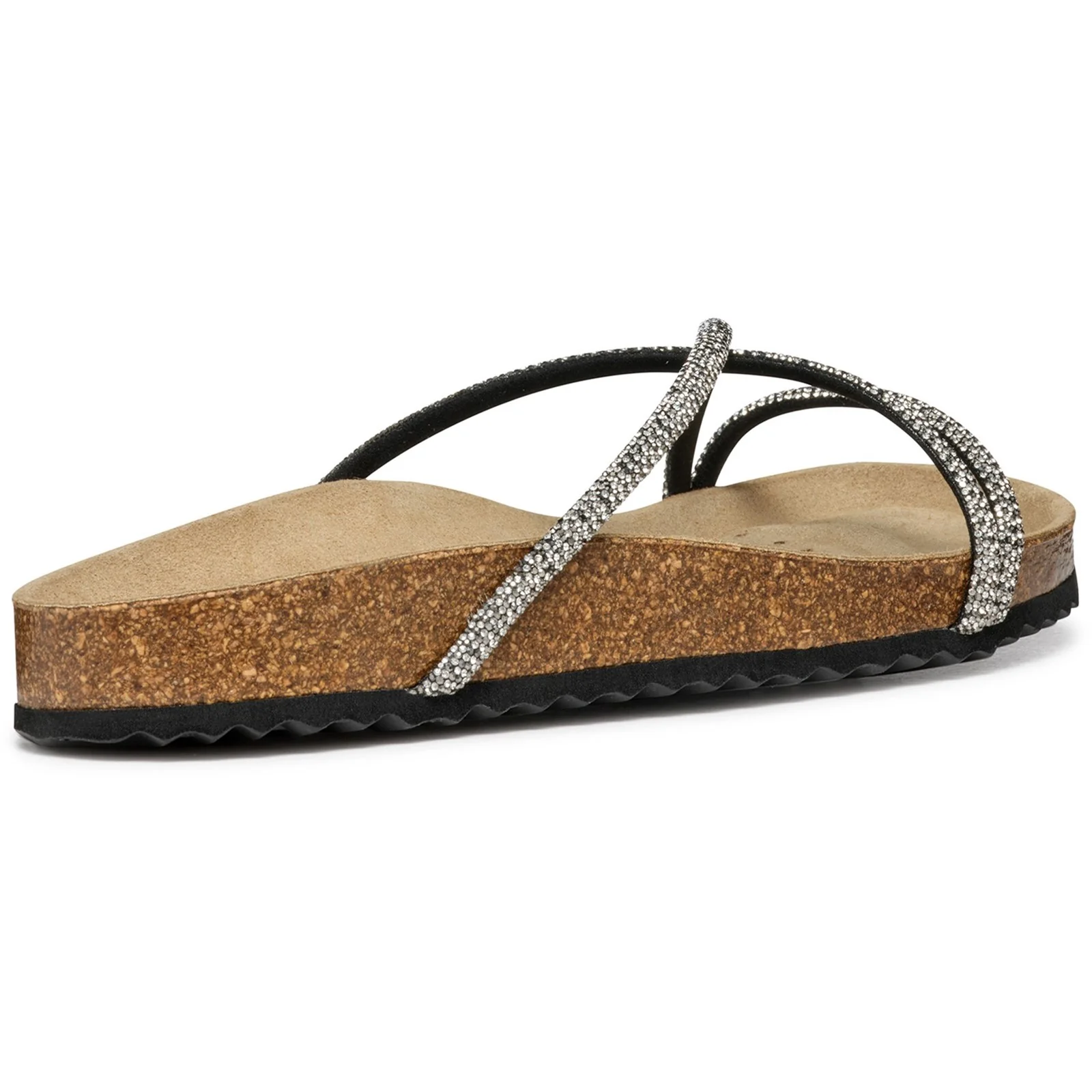 Geox Womens D BRIONIA R SANDALS Black/Silver - Image 4
