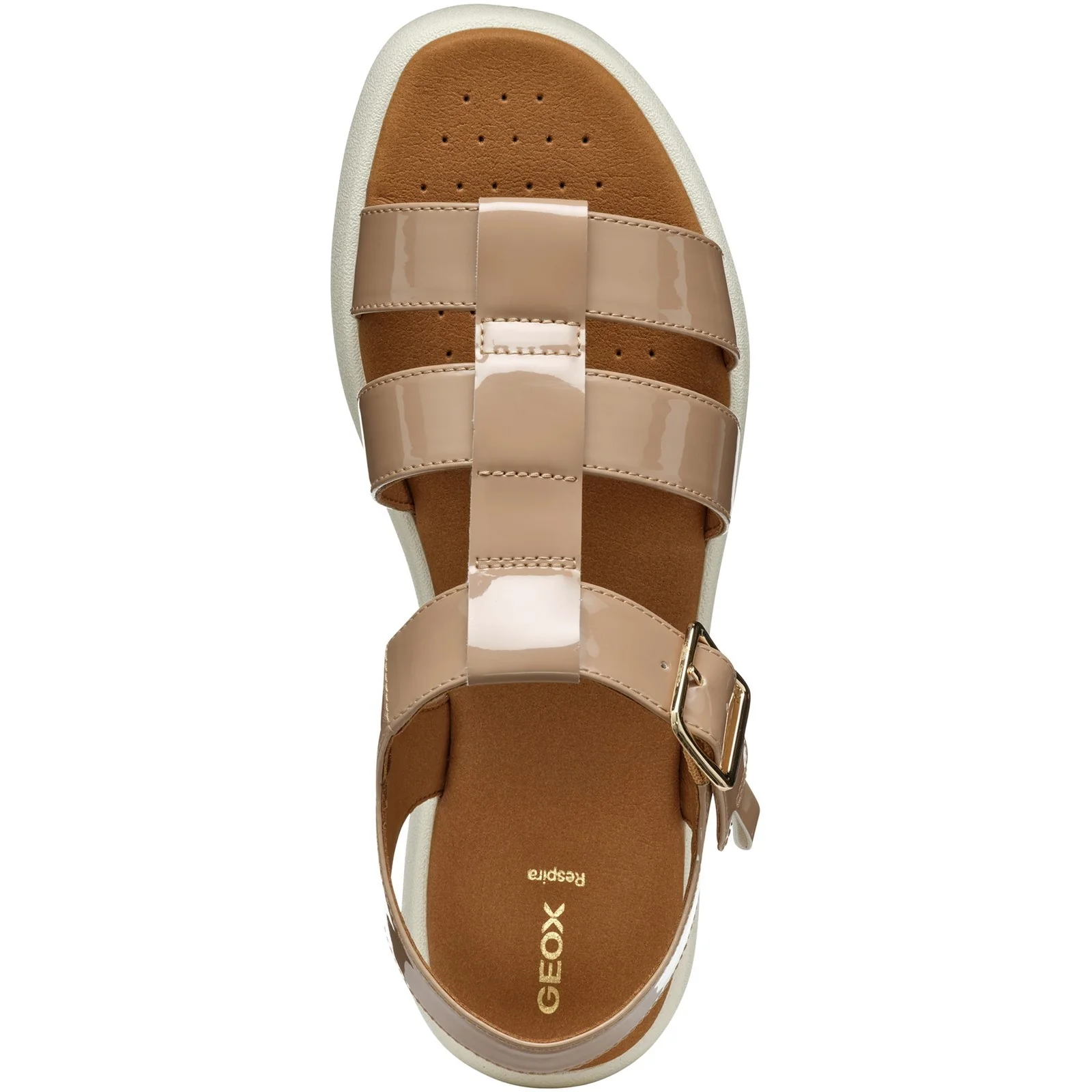 Geox Womens D CAMALEI SANDALS Caramel - Image 3