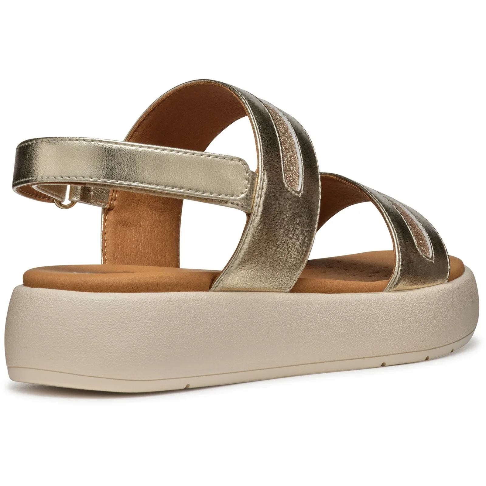 Geox Womens D CAMALEI SANDALS Light Gold - Image 4
