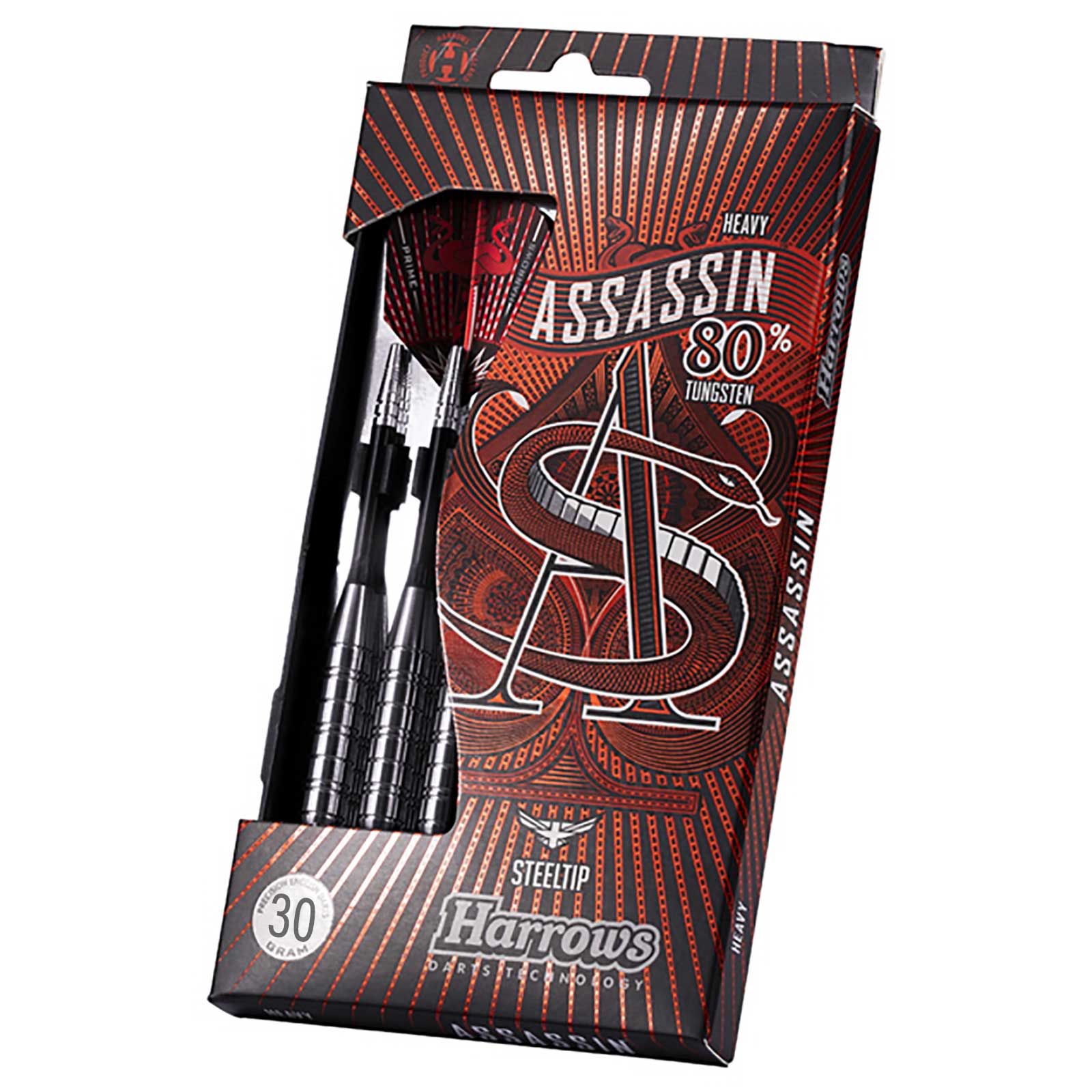 Harrows Assassin 80% Tungsten Steeltip Darts - 30g - Image 3