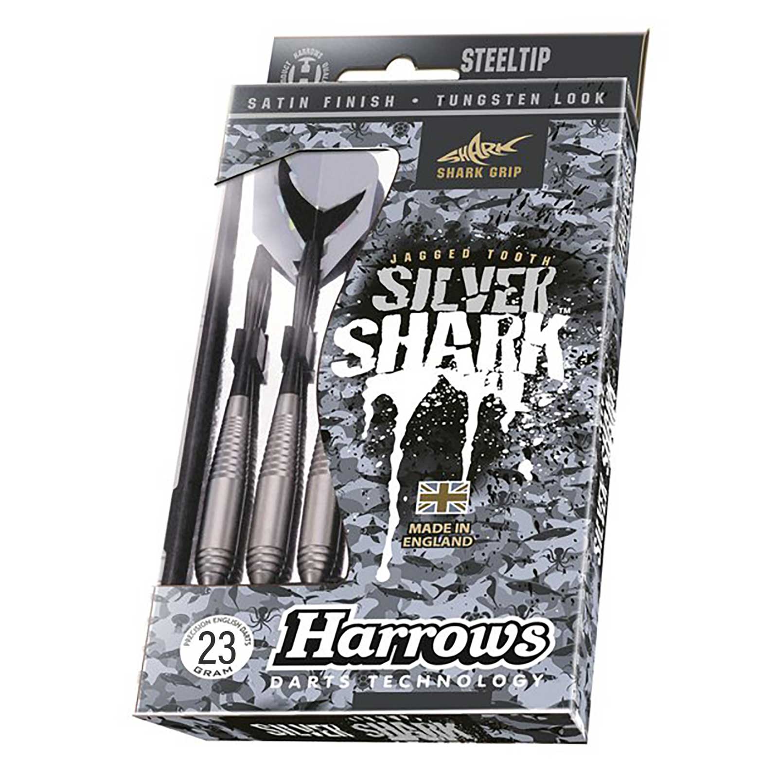 Harrows Silver Shark Steeltip Darts - 23g - Image 3