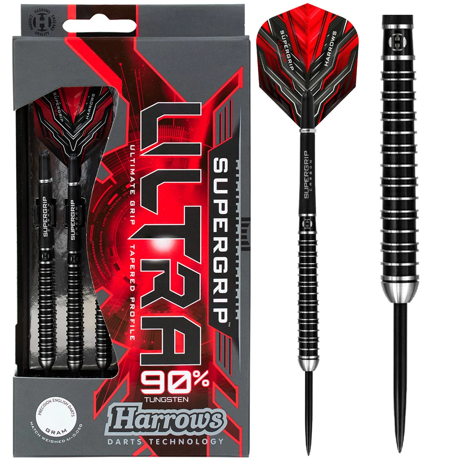 Harrows Supergrip Ultra 90% Tungsten 25g Darts