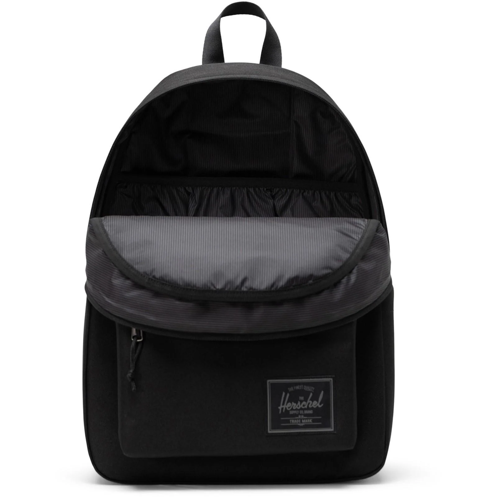 Herschel Bags Unisex Classic Backpack Black Tonal - Image 4