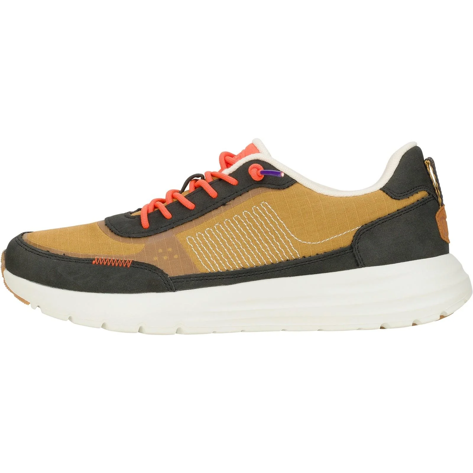 HEYDUDE Mens Sirocco Alta Hype Trainers Walnut - Image 2