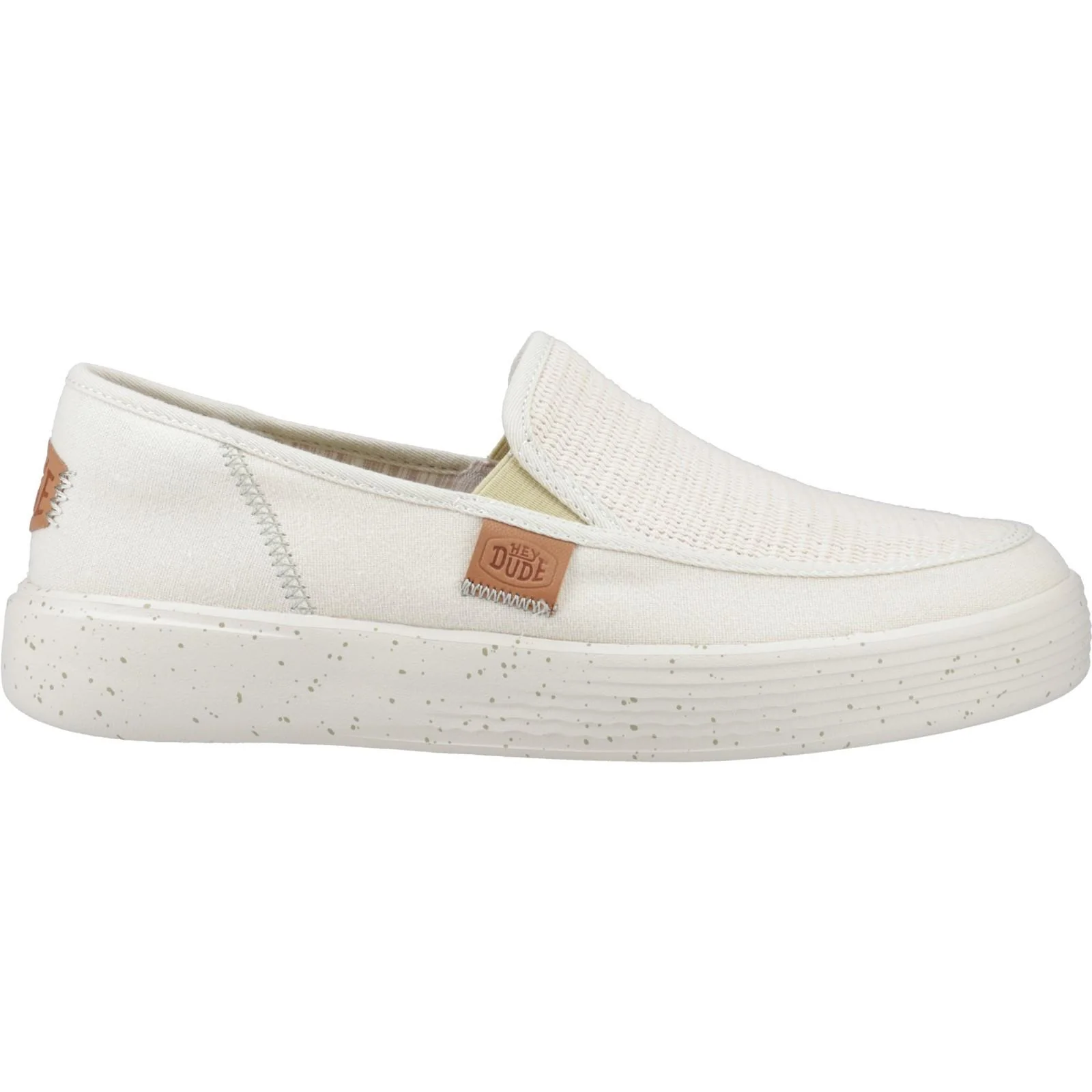 HEYDUDE Mens Sunapee Coastline Shoe Bone