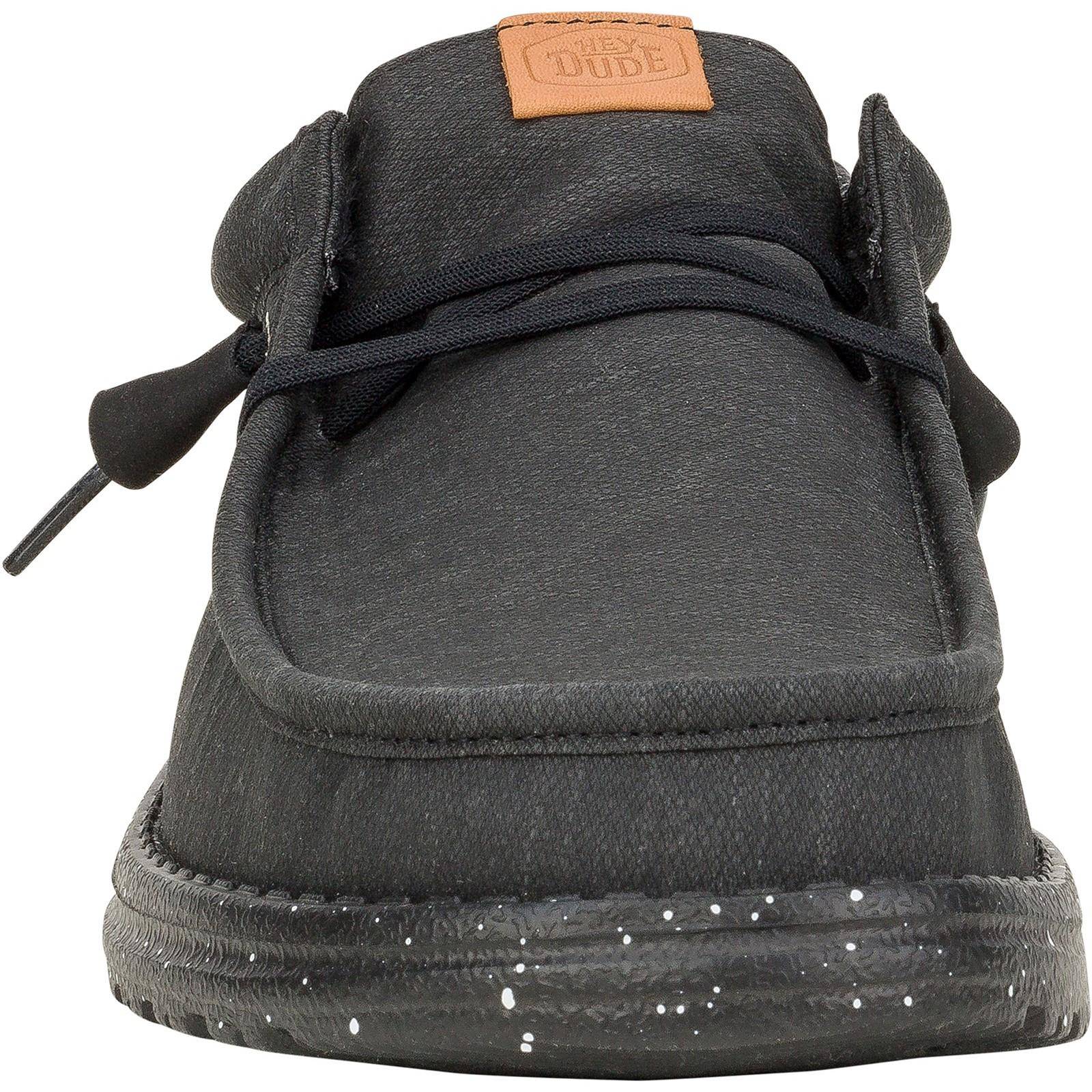 HEYDUDE Mens Wally Elevated Basics Shoes Black - Image 5